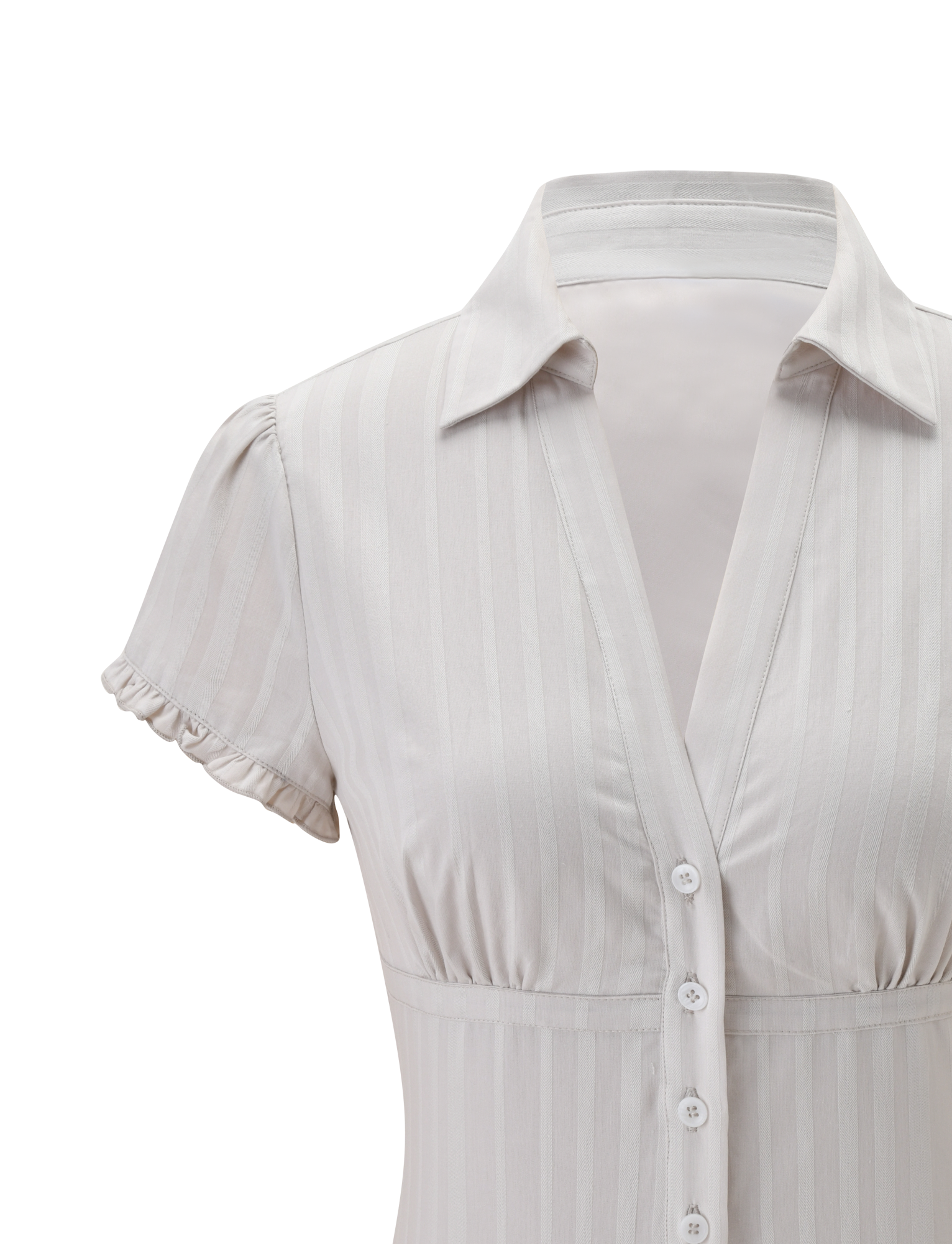 VALERIE SHORT SLEEVE SHIRT - GREY - Image 9