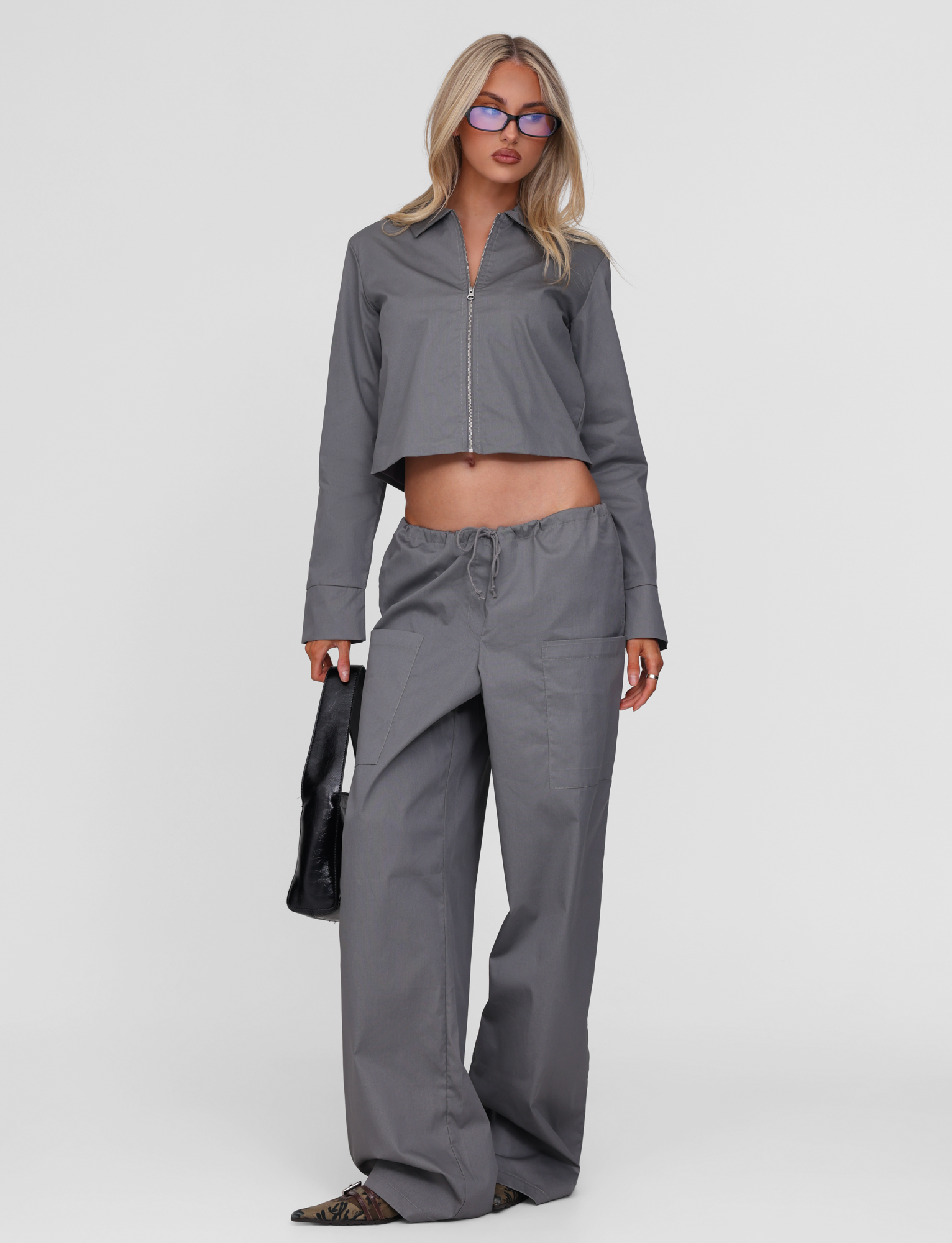 TYSHA JACKET - CHARCOAL - Image 4