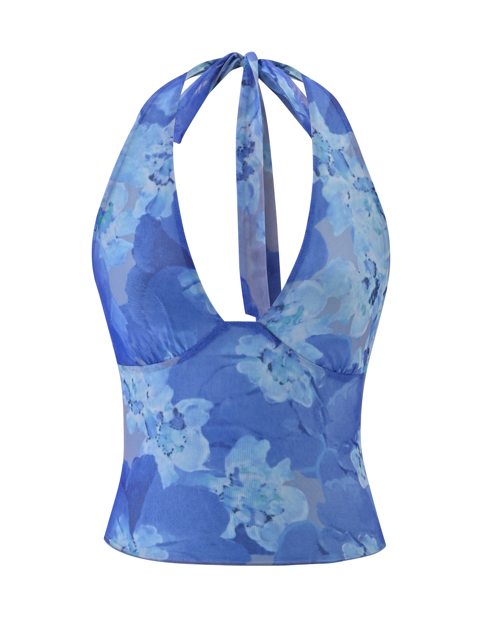 DEVYN TOP - BLUE MACRO FLORAL - Image 5