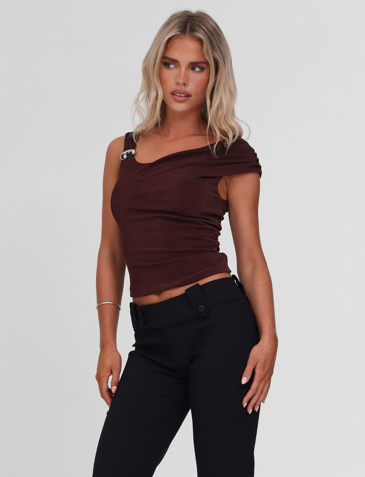 CASSIAN TOP - CHOCOLATE - Image 3