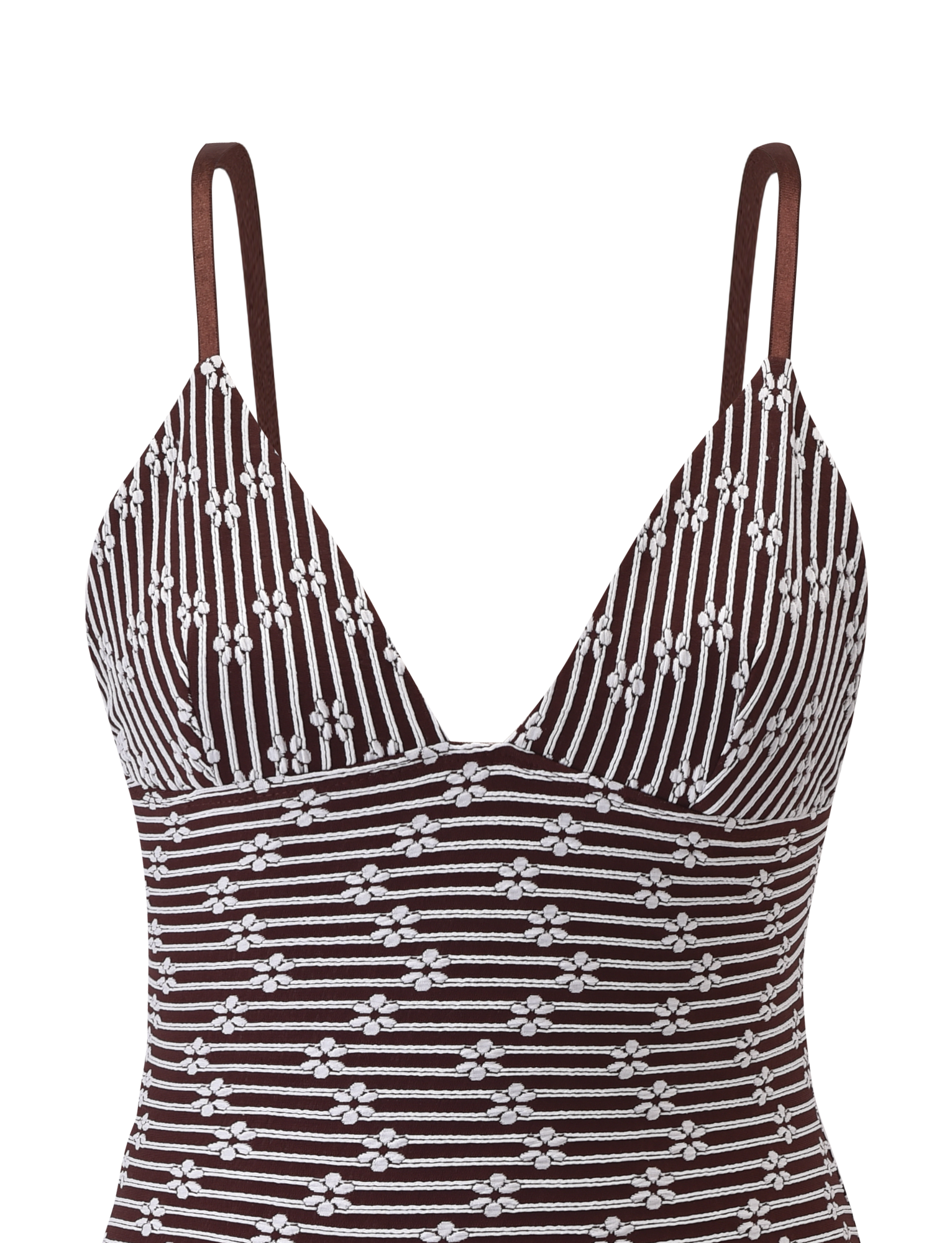 SAHRA MINI DRESS - CHOCOLATE BROWN STRIPE - Image 7