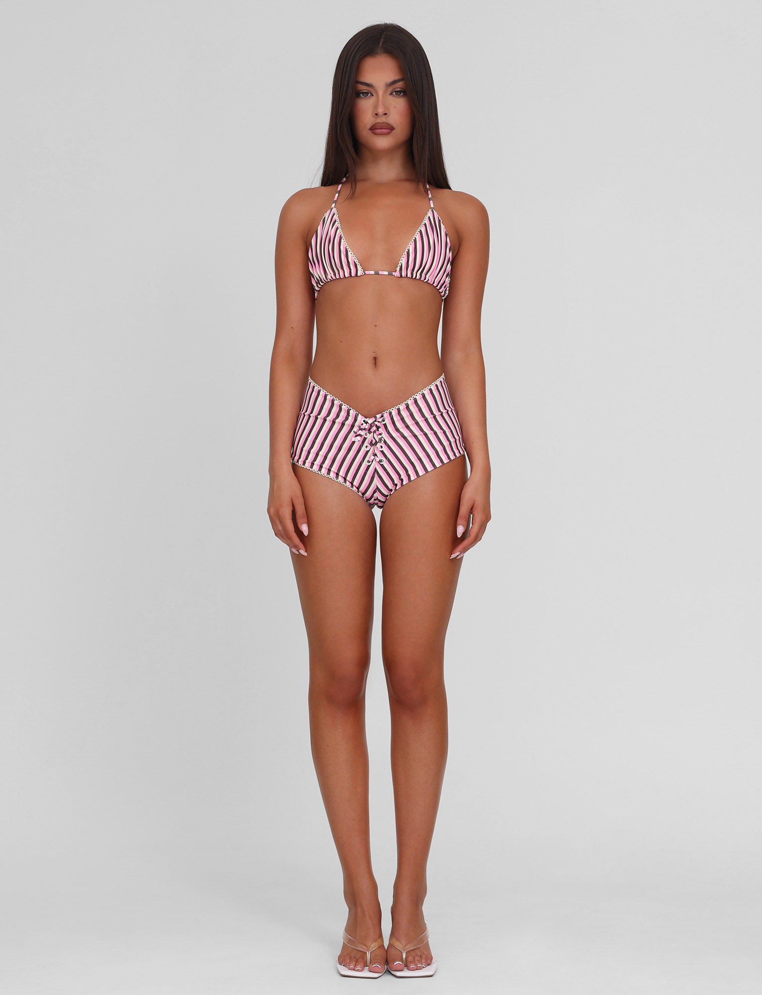 DAZZLE BIKINI TOP - STRIPE - Image 3