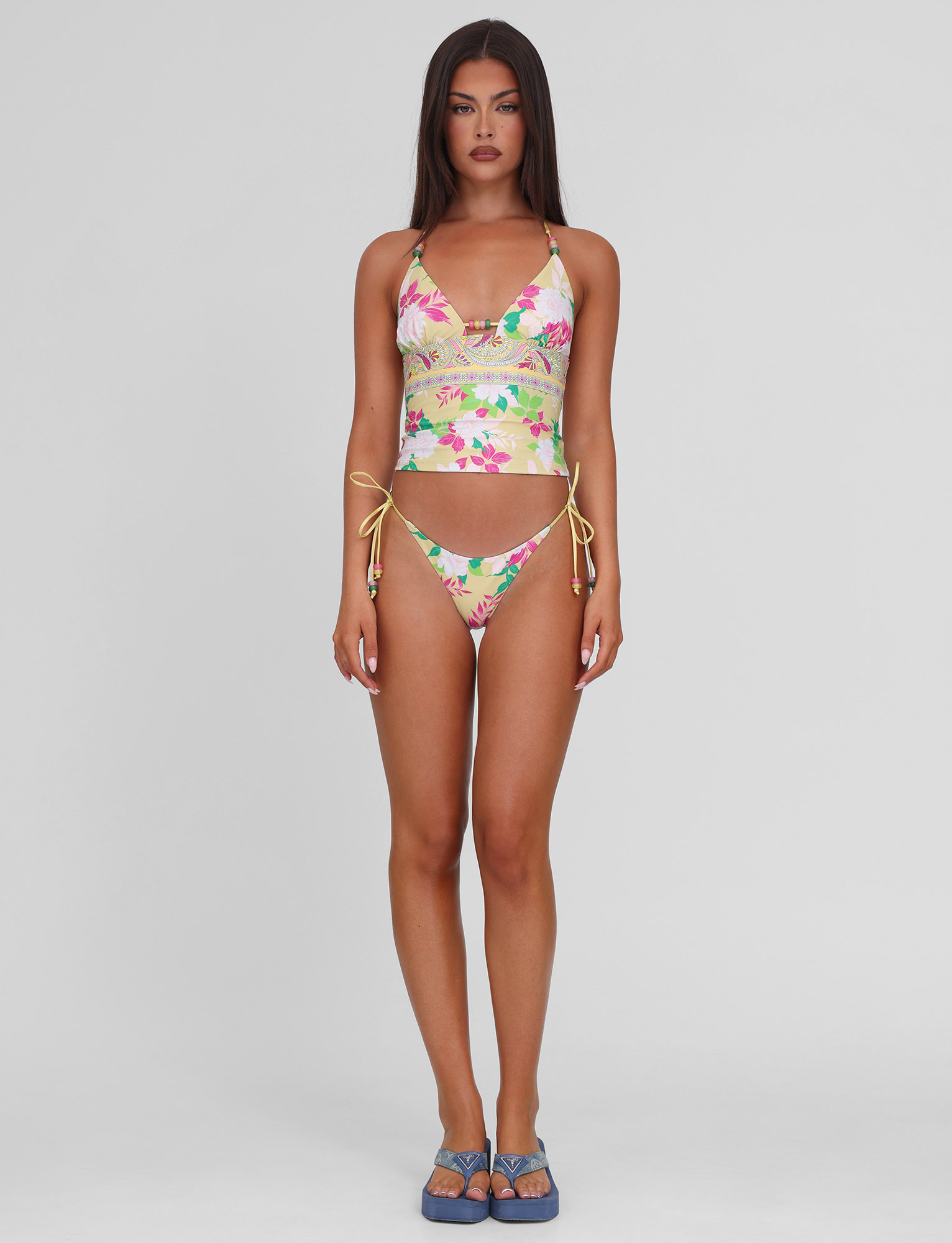 FINLEA TANKINI TOP - PAISLEY BORDER - Image 2