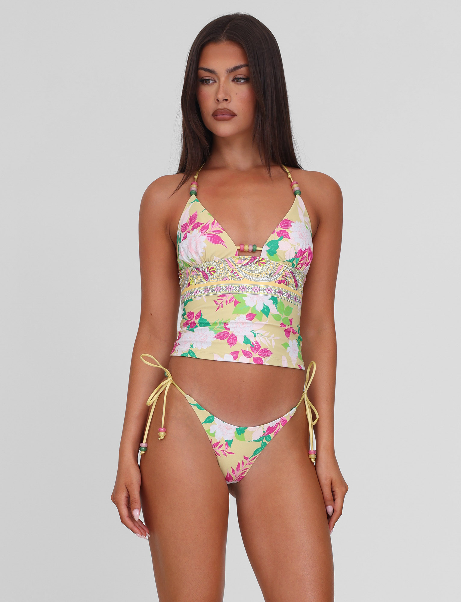 FINLEA TANKINI TOP - PAISLEY BORDER - Image 4