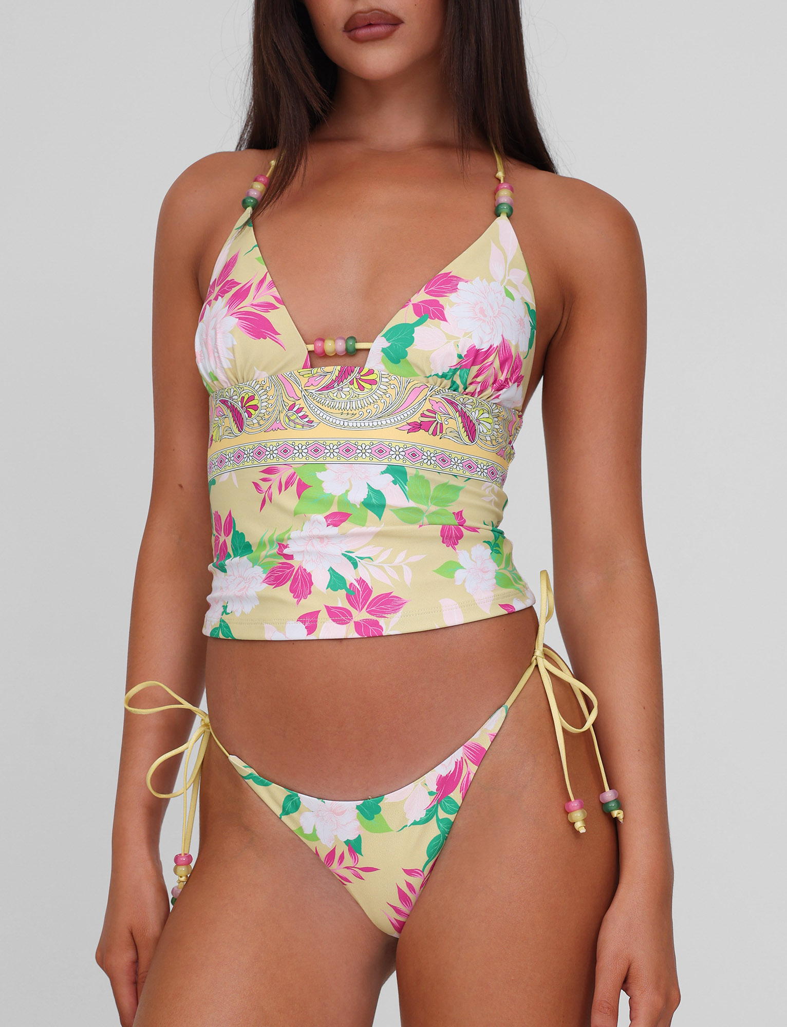 FINLEA TANKINI TOP - PAISLEY BORDER - Image 8