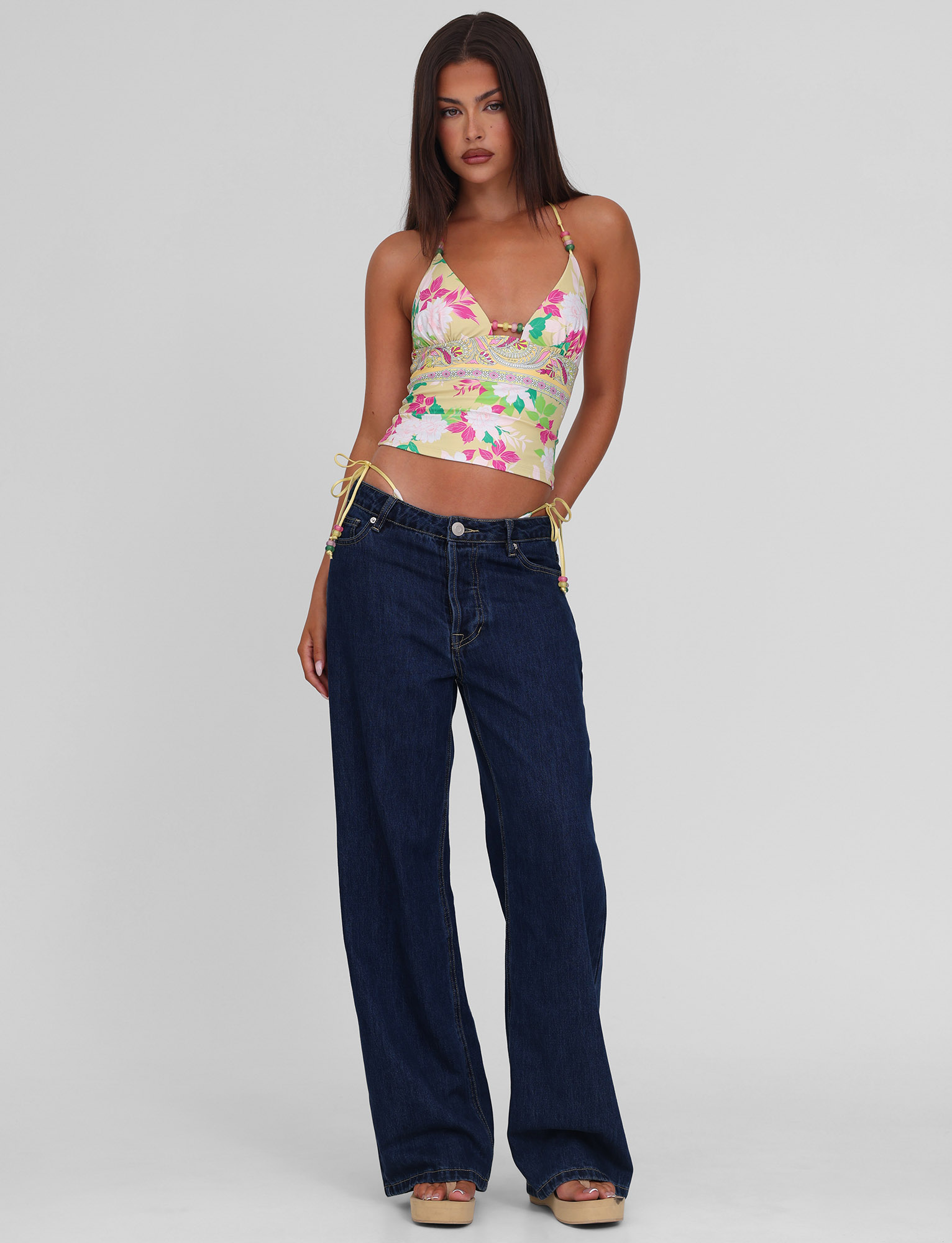 FINLEA TANKINI TOP - PAISLEY BORDER - Image 3