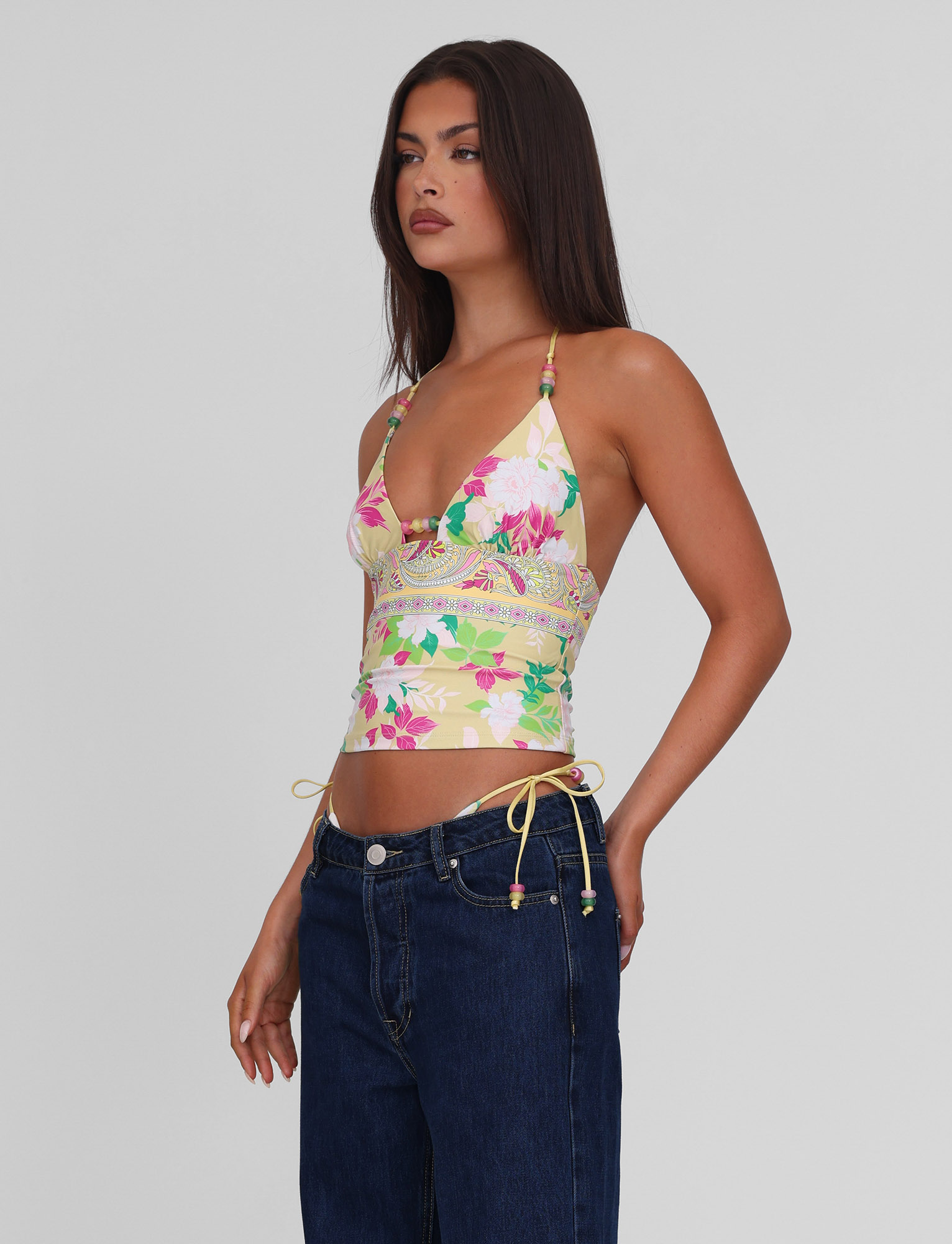 FINLEA TANKINI TOP - PAISLEY BORDER - Image 9