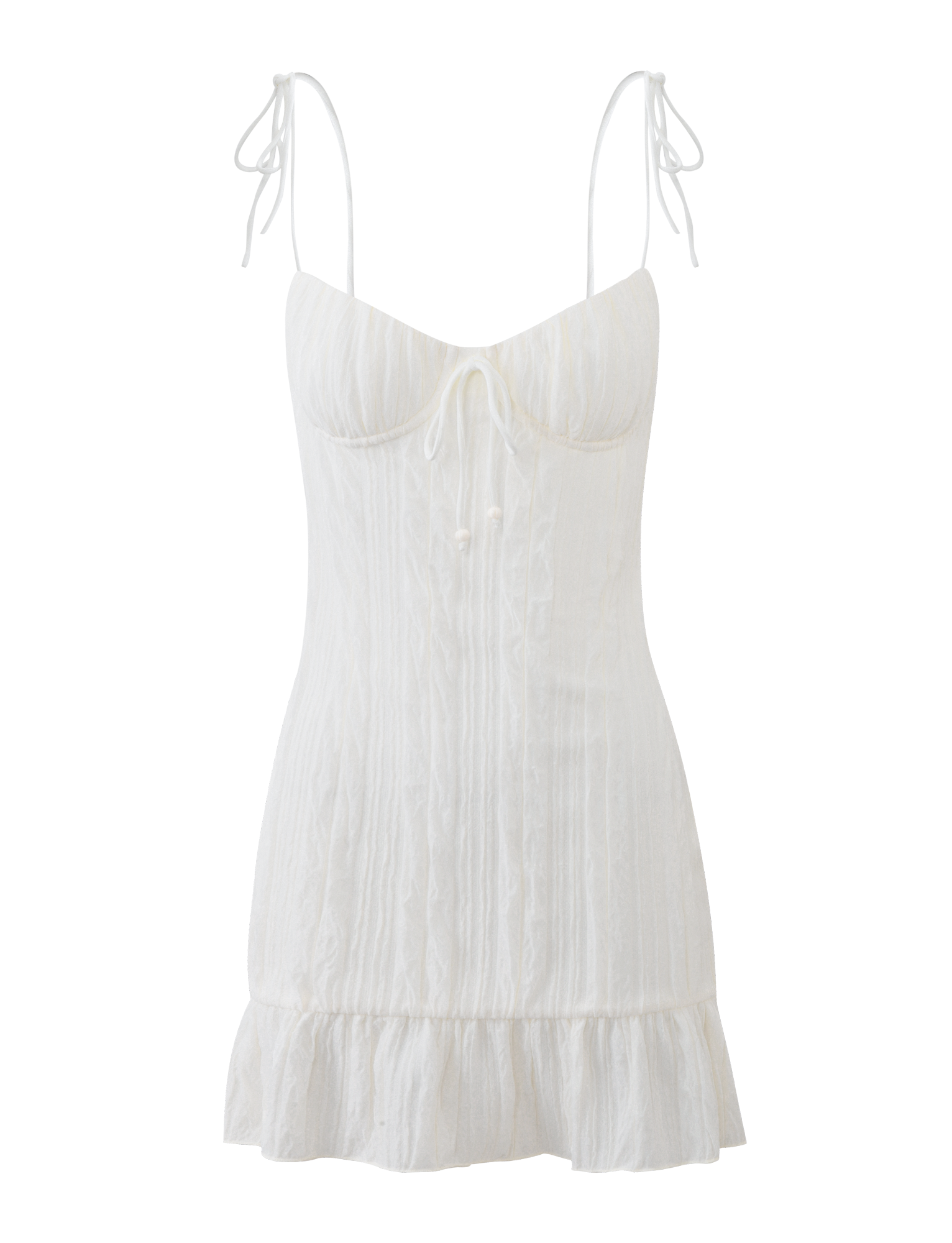 RANIA MINI DRESS - OFF WHITE - Image 9