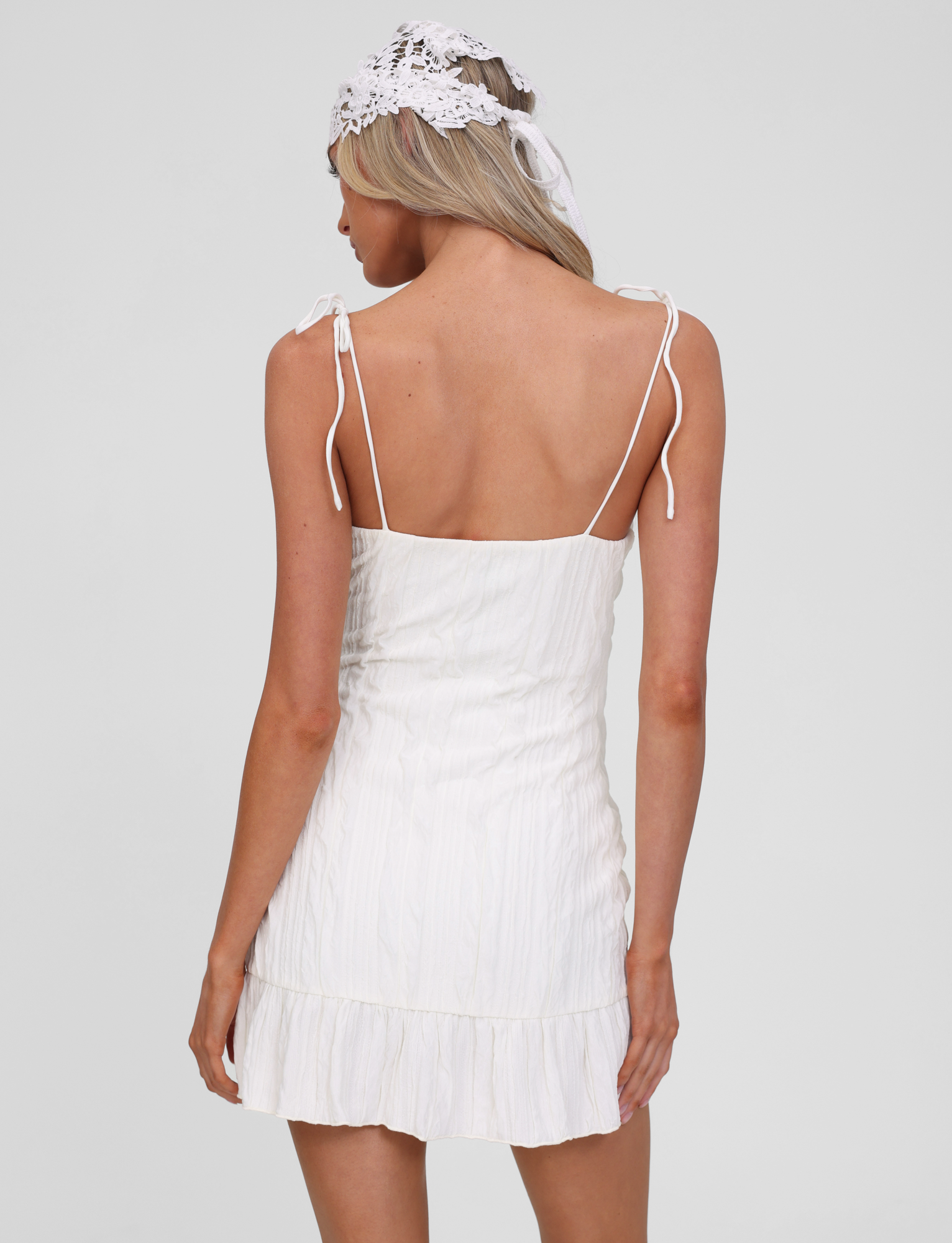 RANIA MINI DRESS - OFF WHITE - Image 7