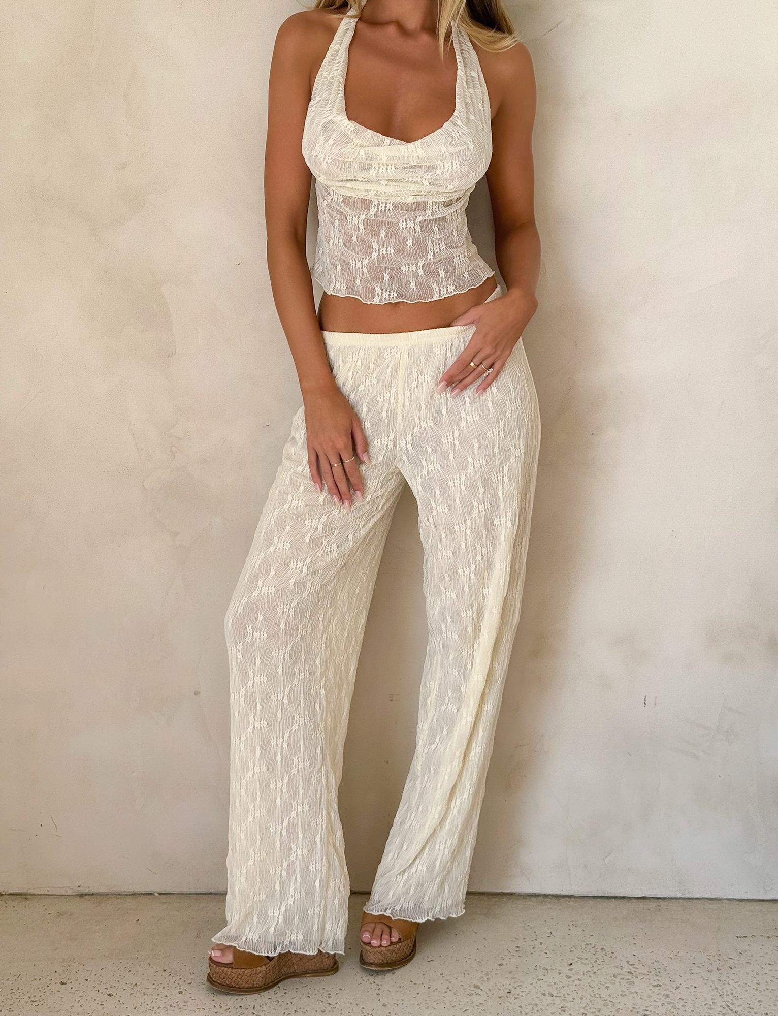 KATERINA PANT - IVORY LACE - Image 3