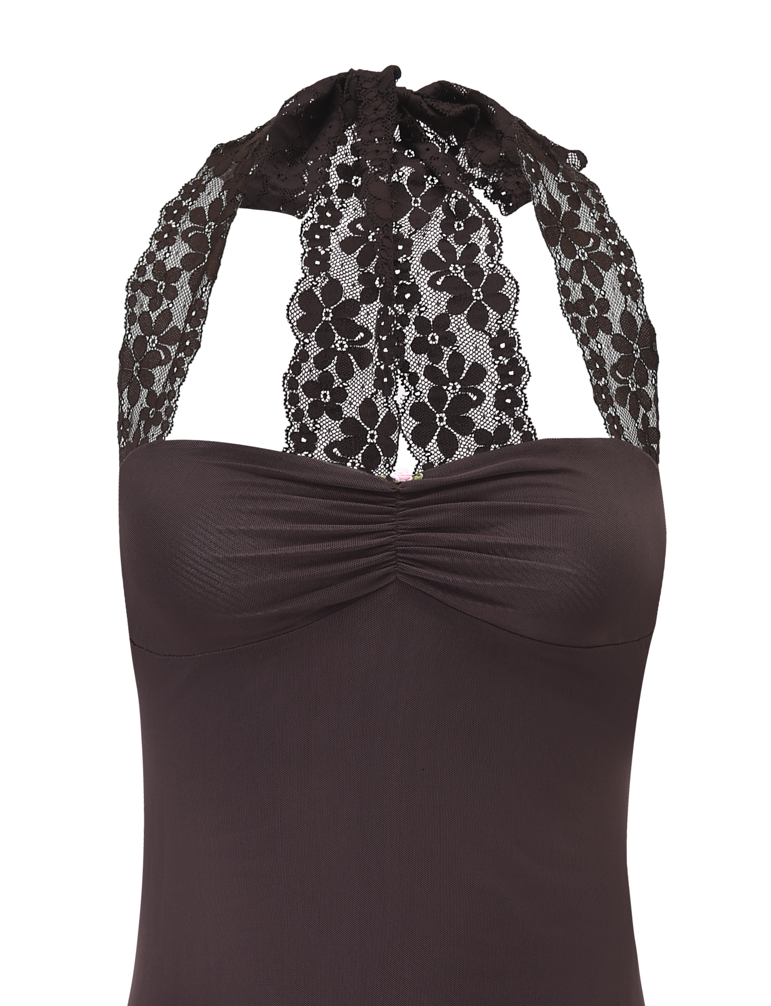 TAWNY MINI DRESS - CHOCOLATE - Image 8