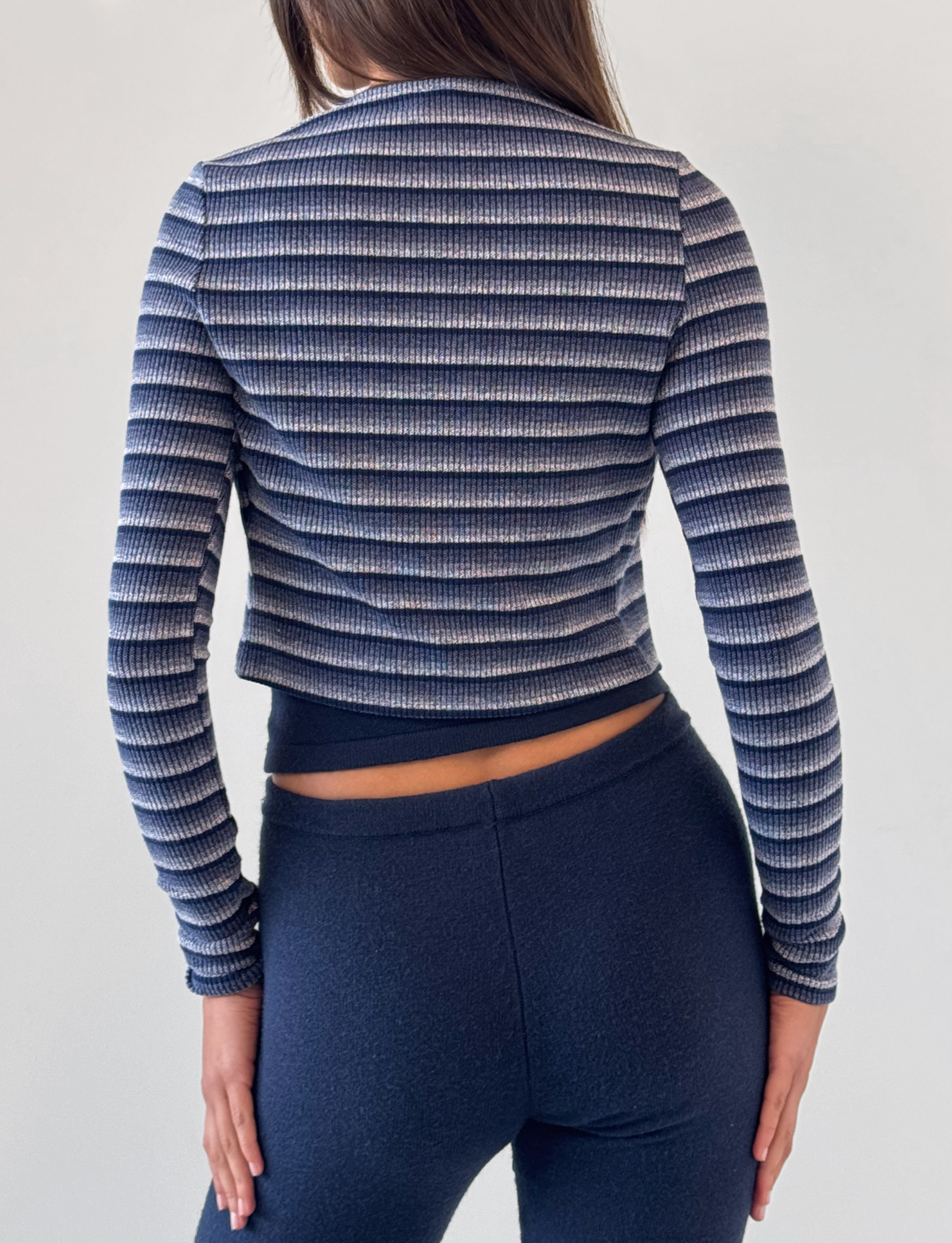 TIMARA CARDIGAN - NAVY STRIPE - Image 4