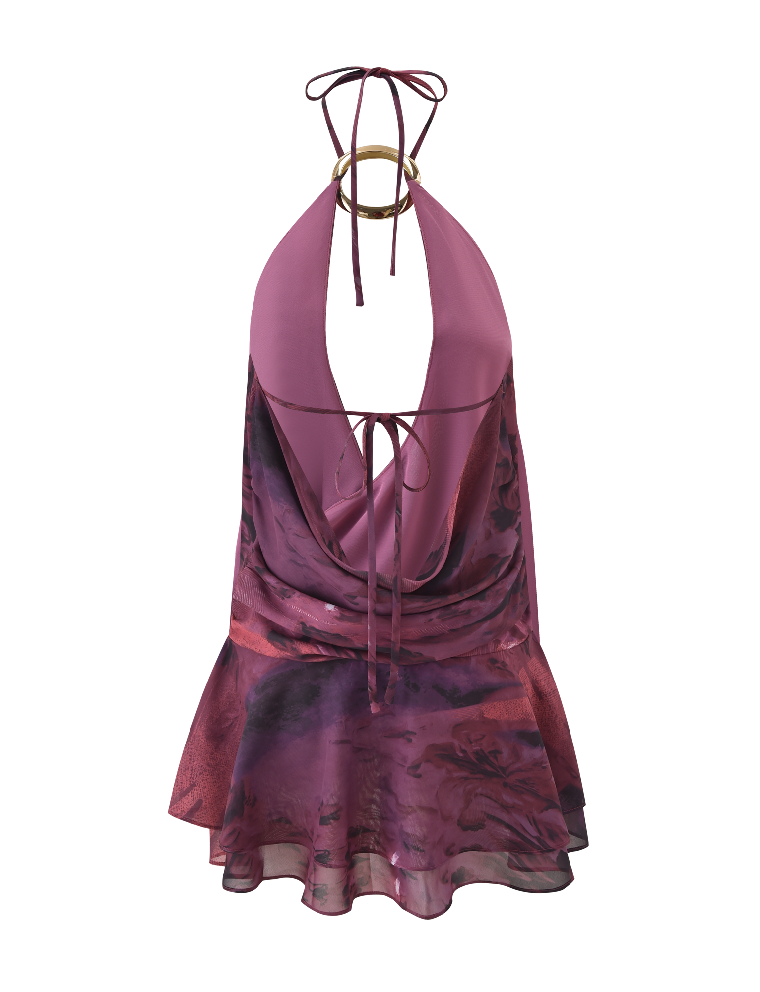 INDIGO MINI DRESS 2.0 - BURGUNDY ROMANTICA - Image 9