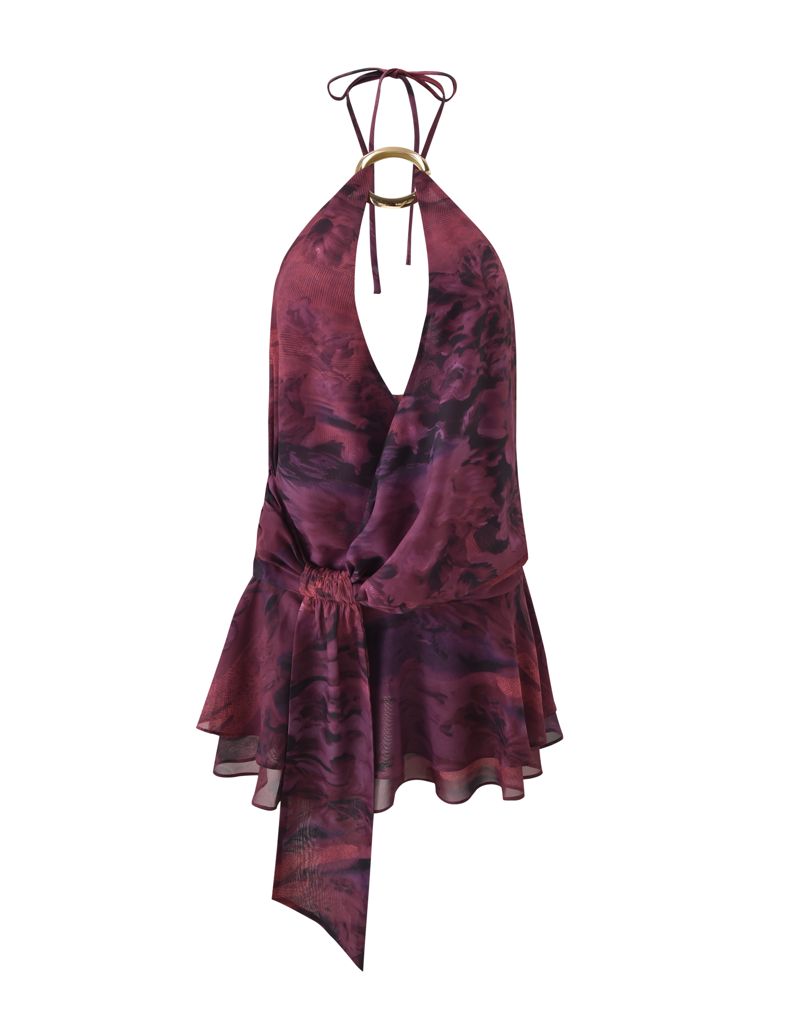 INDIGO MINI DRESS 2.0 - BURGUNDY ROMANTICA - Image 8
