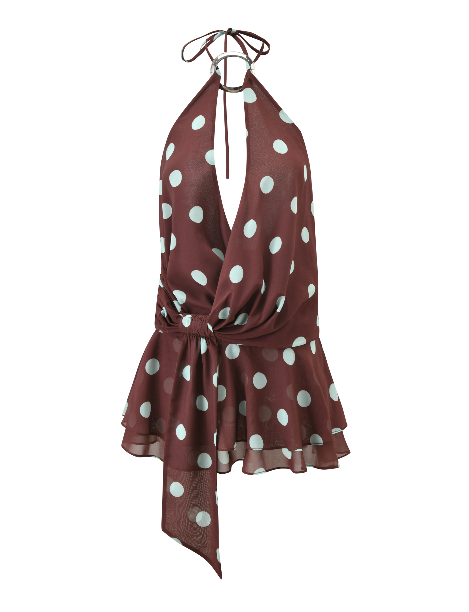 INDIGO MINI DRESS 2.0 - CHOCOLATE BLUE DOT - Image 8