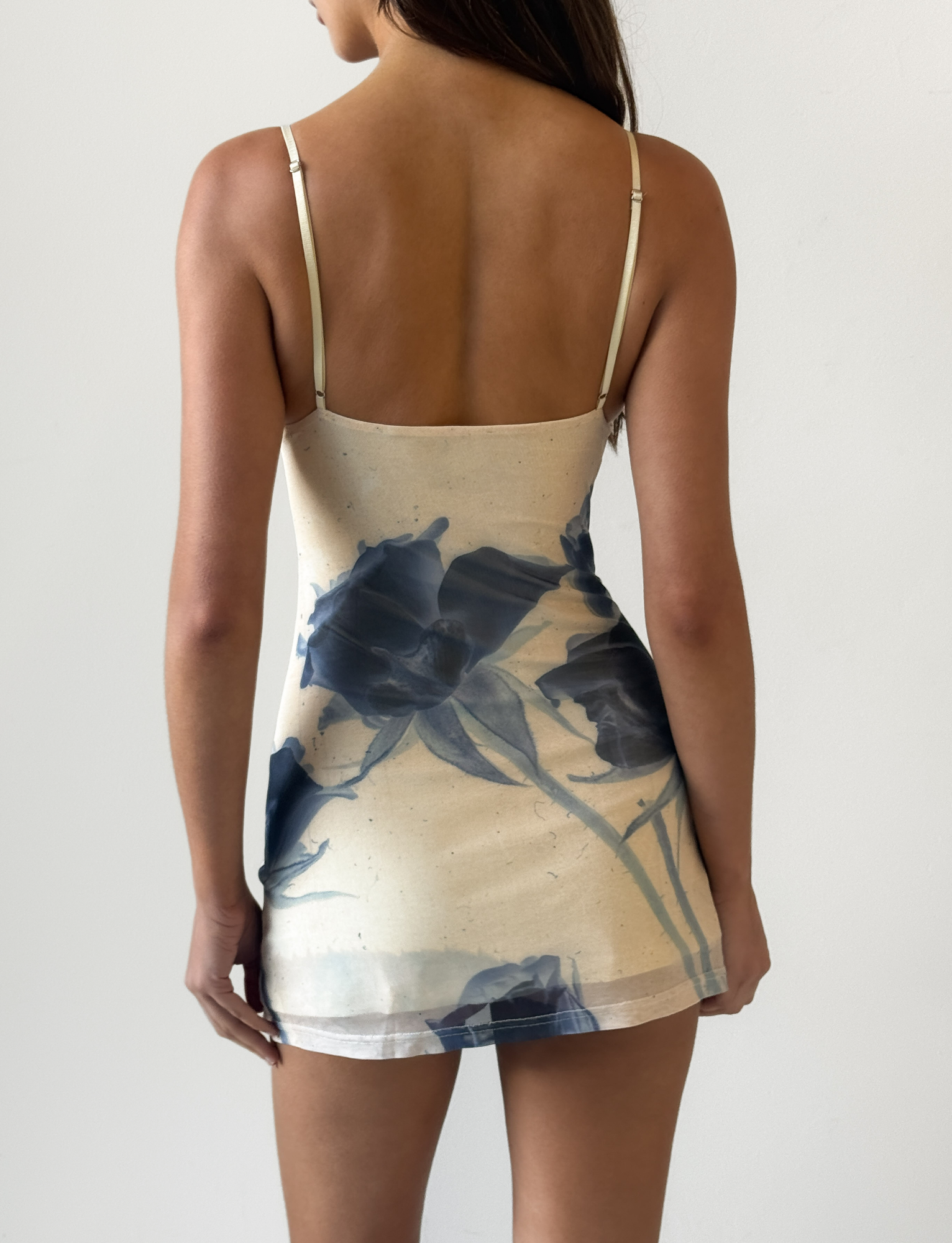 ROSY MINI DRESS - INDIGO FLORAL - Image 3