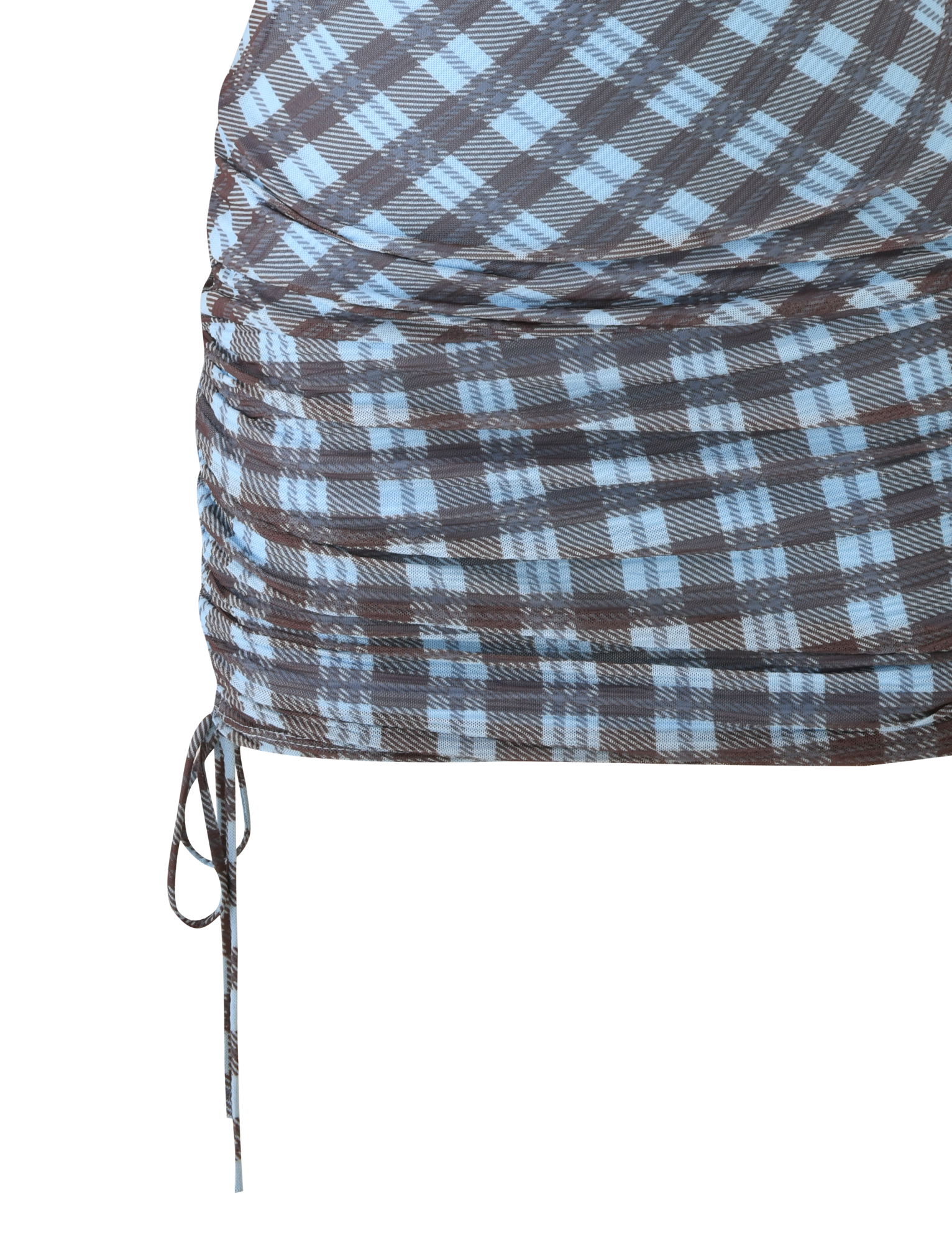 WINSLOW MINI DRESS - BLUE CHECK - Image 10