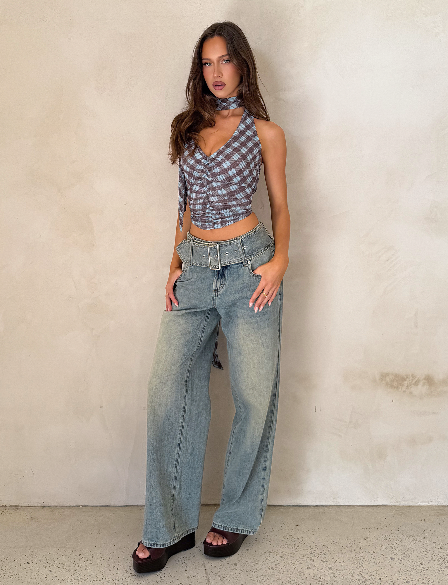 NOBLE TOP - BLUE CHECK - Image 3