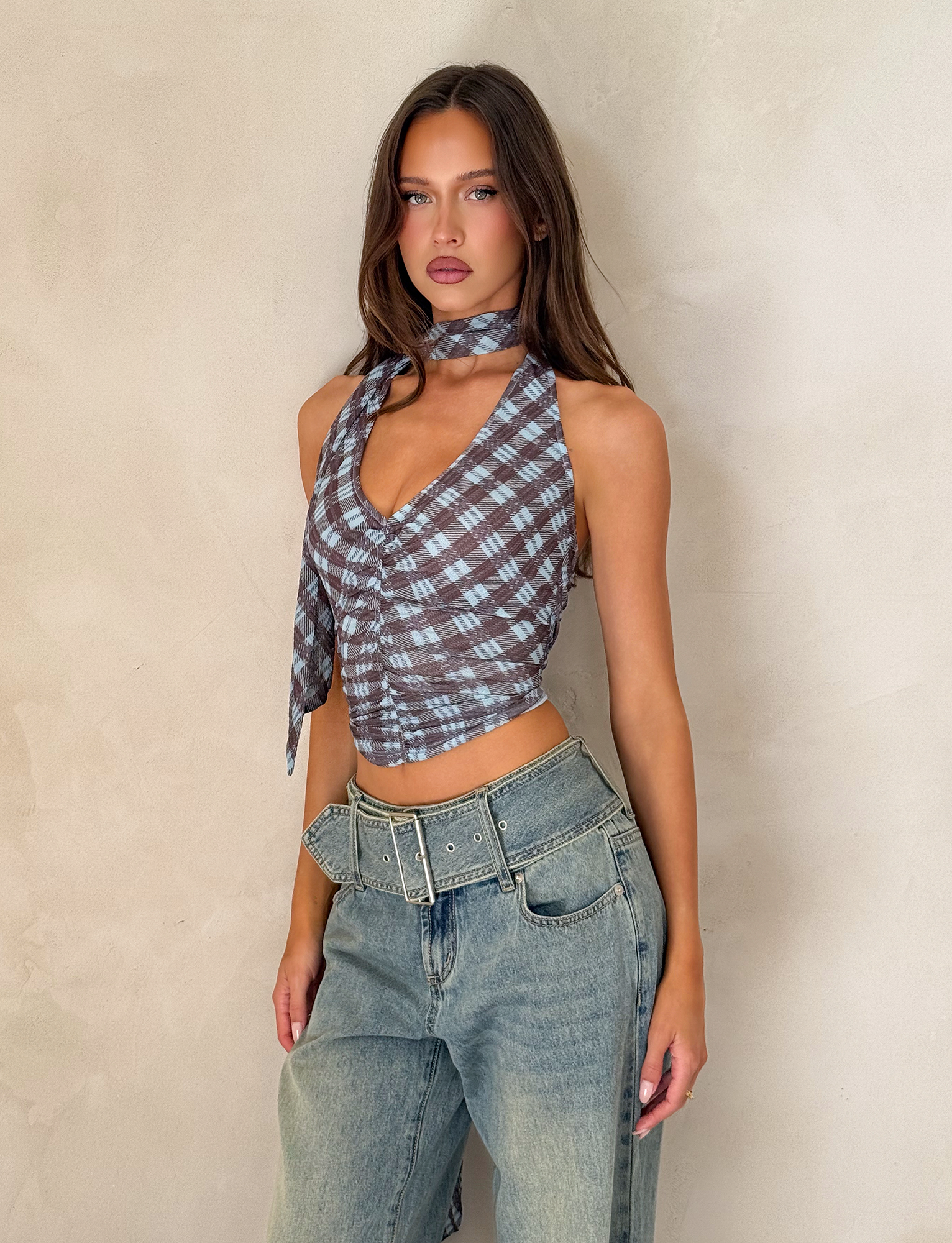 NOBLE TOP - BLUE CHECK - Image 5