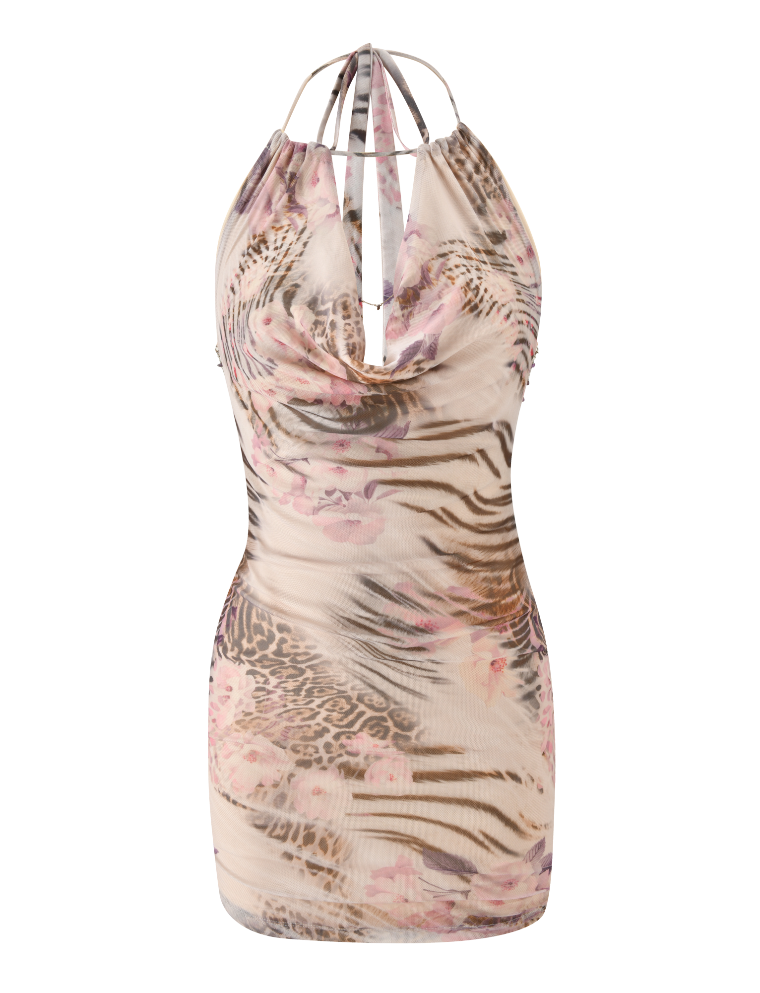 SHANE MINI DRESS - MOODY ANIMAL FLORAL - Image 7