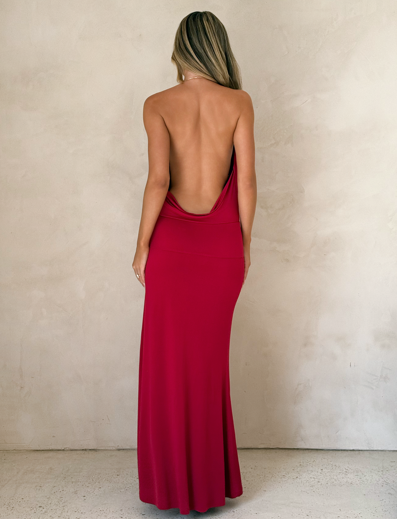 TARRIN MAXI DRESS - RED - Image 2