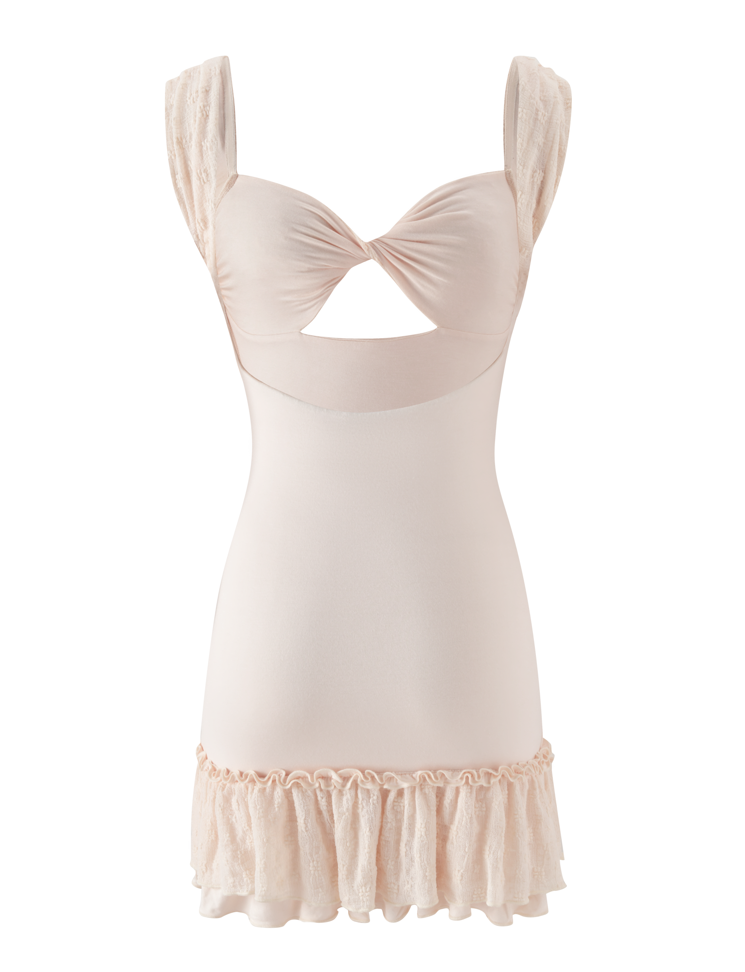 ASHBY MINI DRESS - CREAM - Image 8