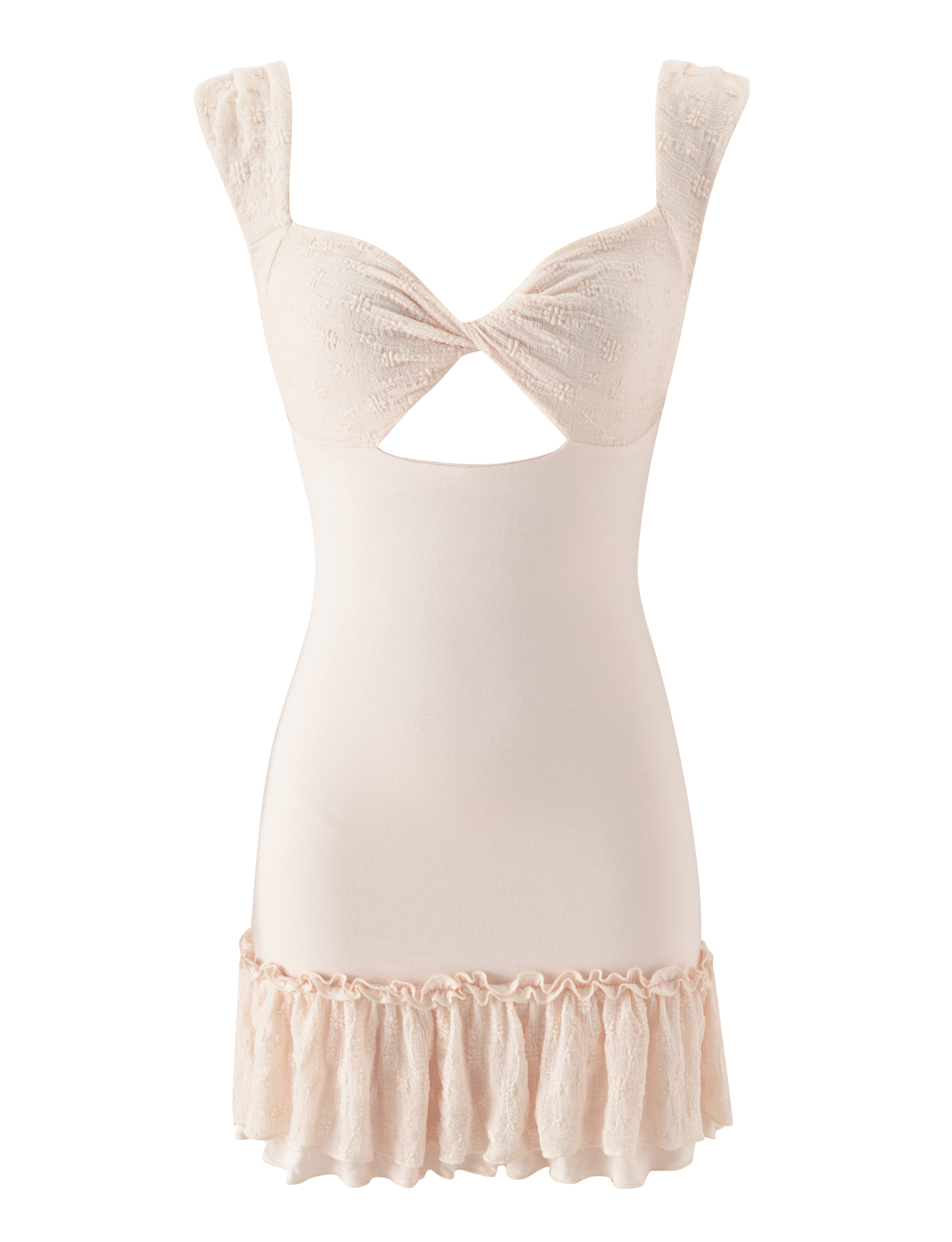 ASHBY MINI DRESS - CREAM - Image 7