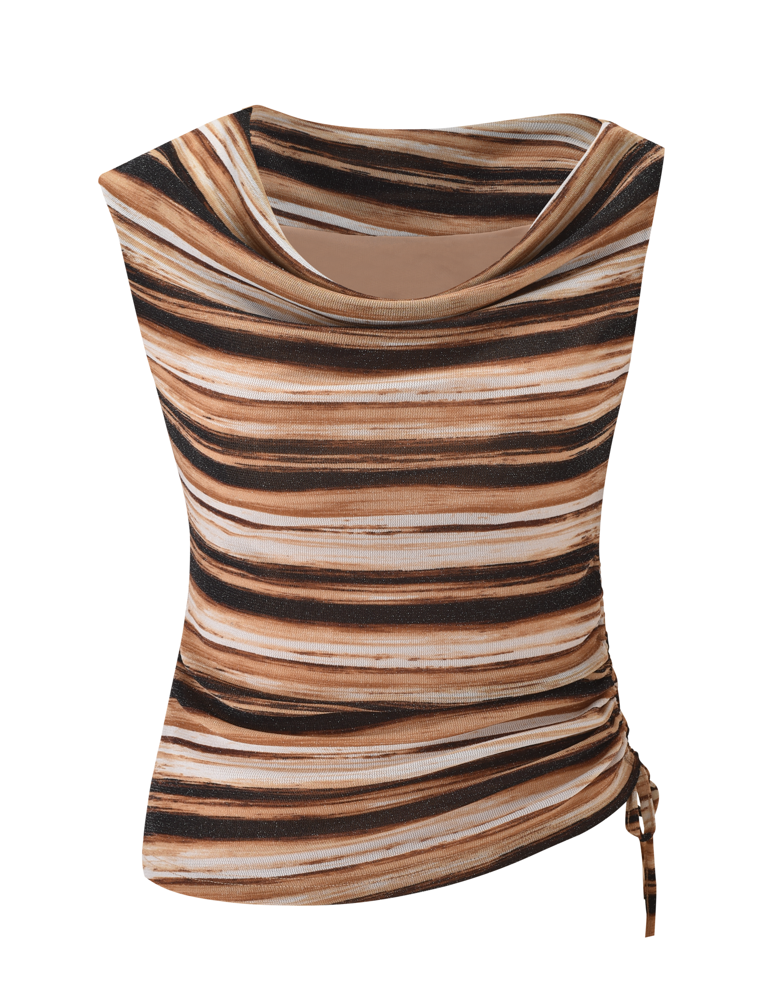 BRAELYN TOP - BROWN STRIPE - Image 6