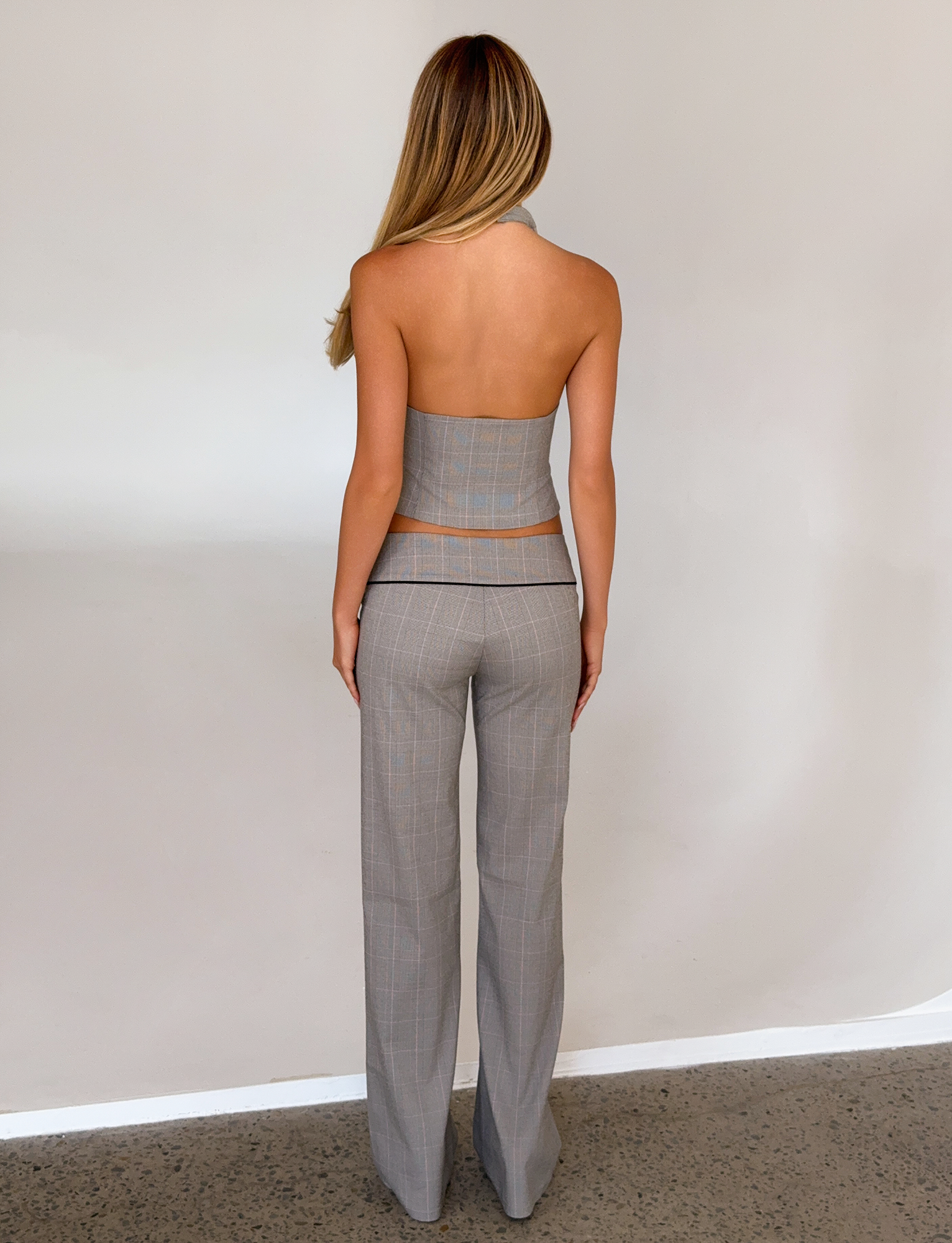 TERESIA PANT - GREY CHECK - Image 7