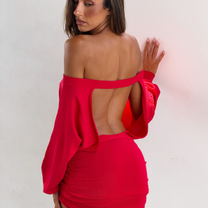 JANINE MINI DRESS - RED
