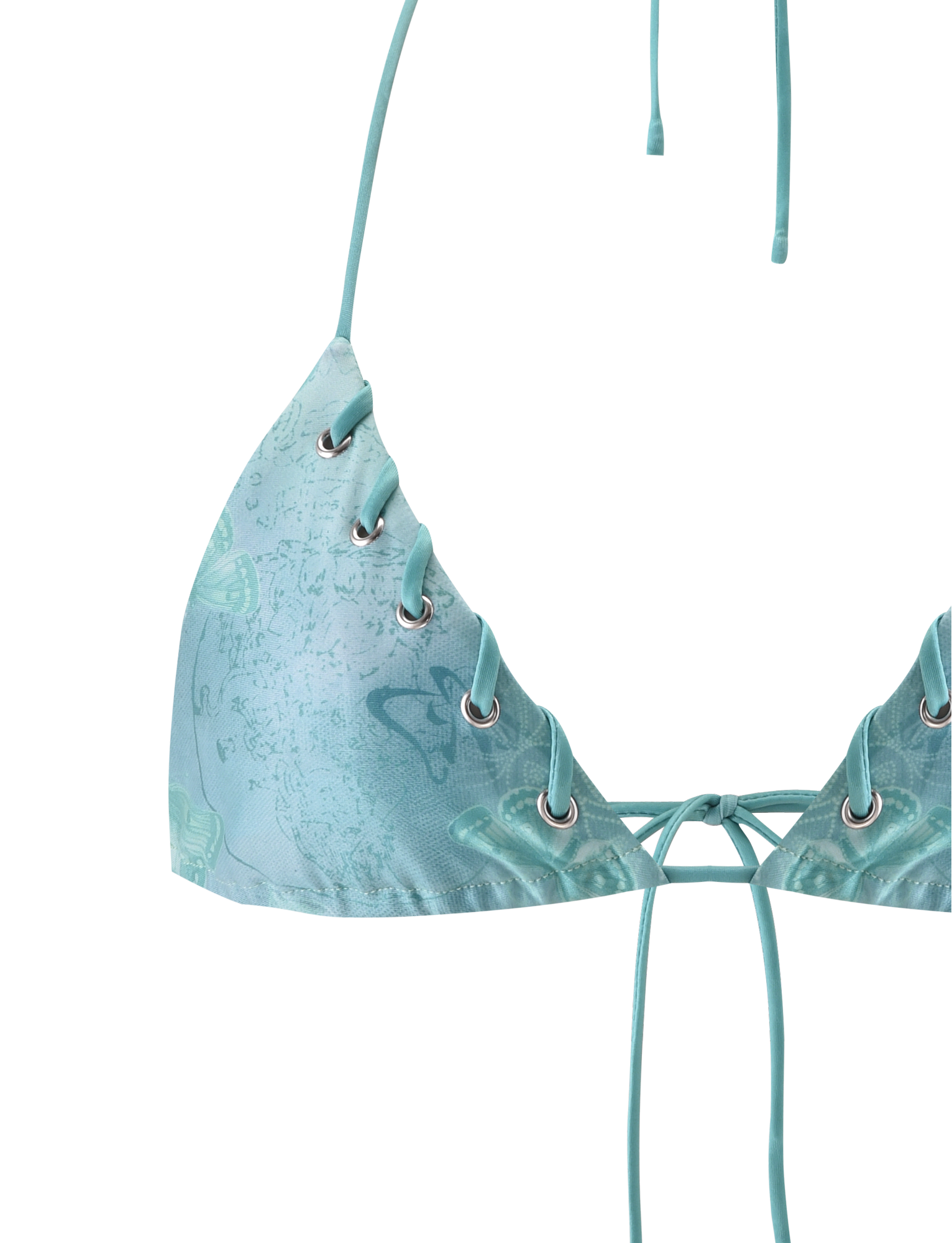 ROBYN BIKINI TOP - BLUE BUTTERFLY PAISLEY - Image 10
