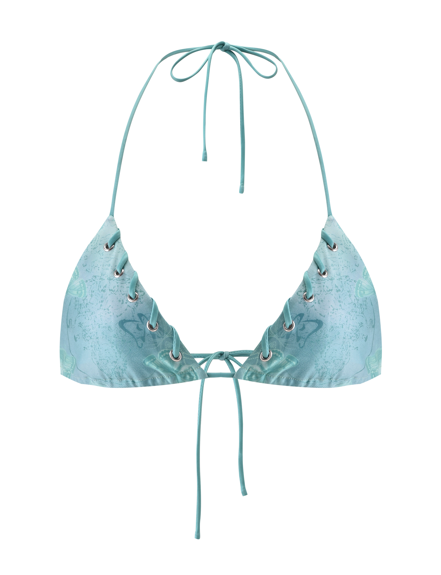 ROBYN BIKINI TOP - BLUE BUTTERFLY PAISLEY - Image 9