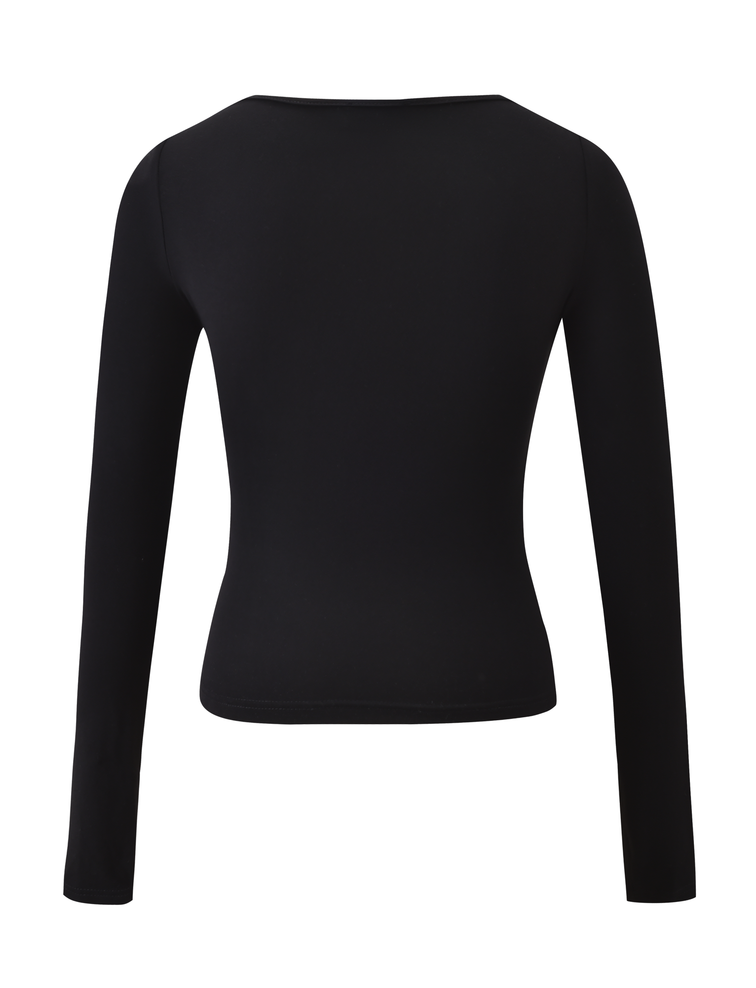 DAMELA LONG SLEEVE TOP - BLACK - Image 7