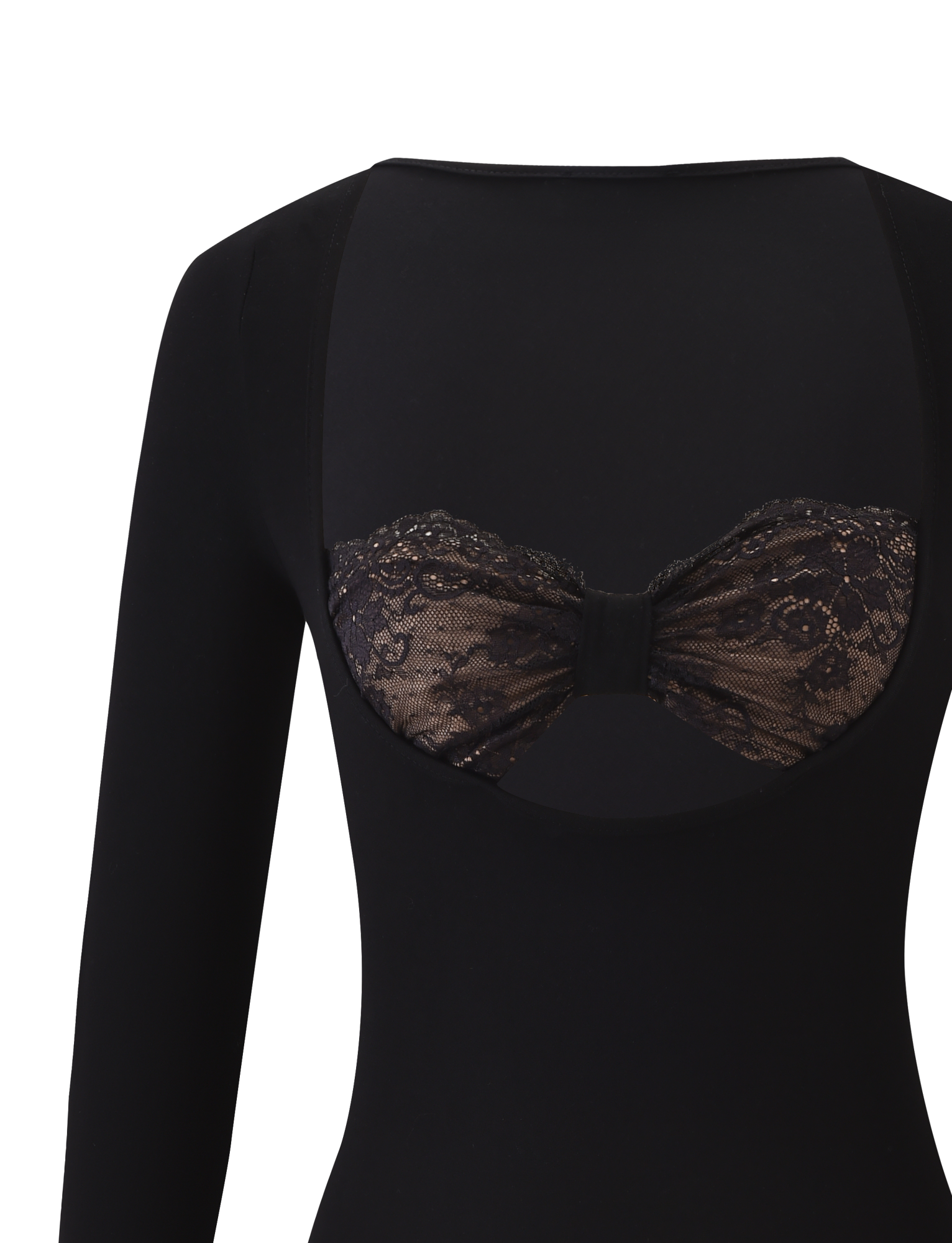 DAMELA LONG SLEEVE TOP - BLACK - Image 8