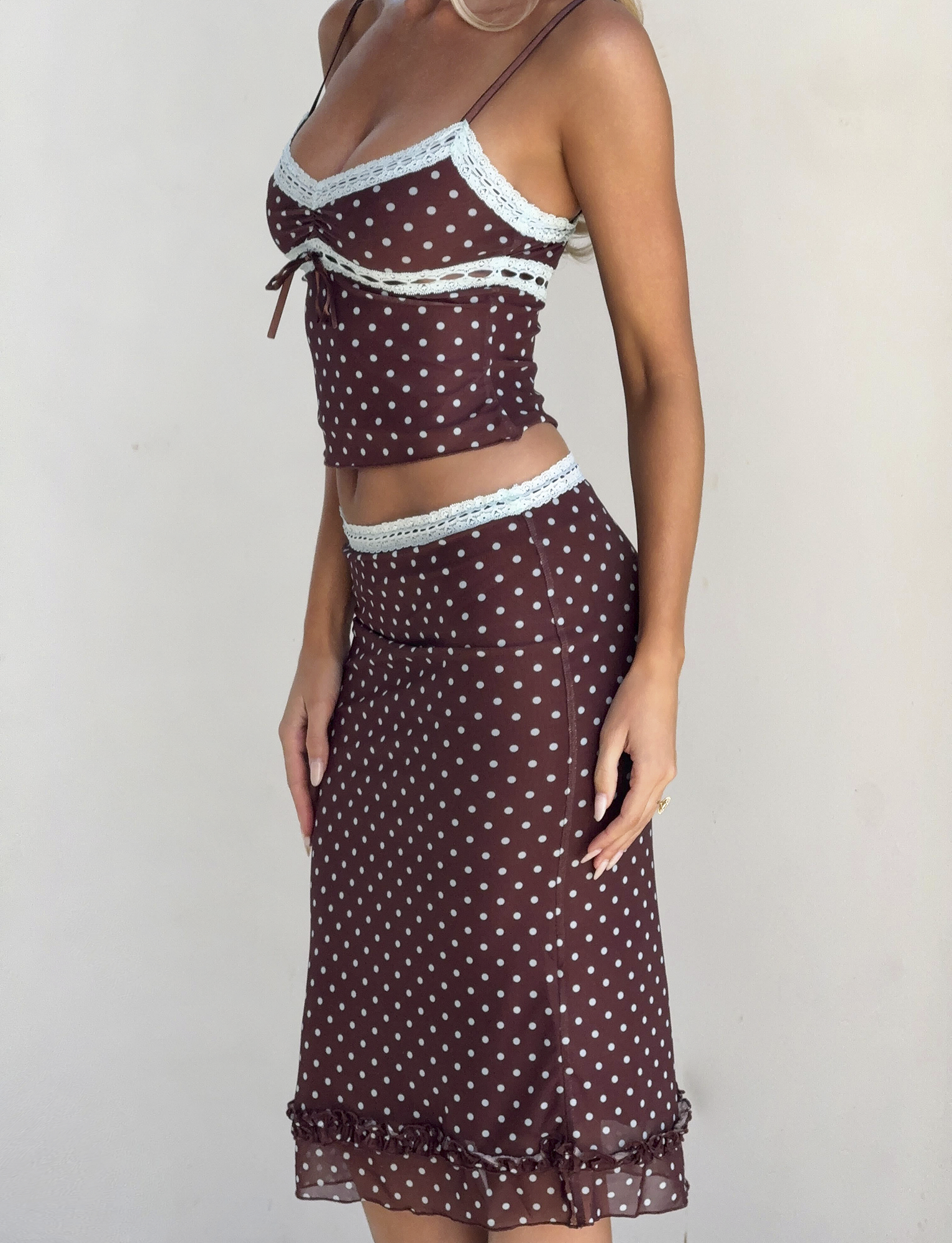 AMARA MIDI SKIRT - POLKA DOT - Image 2