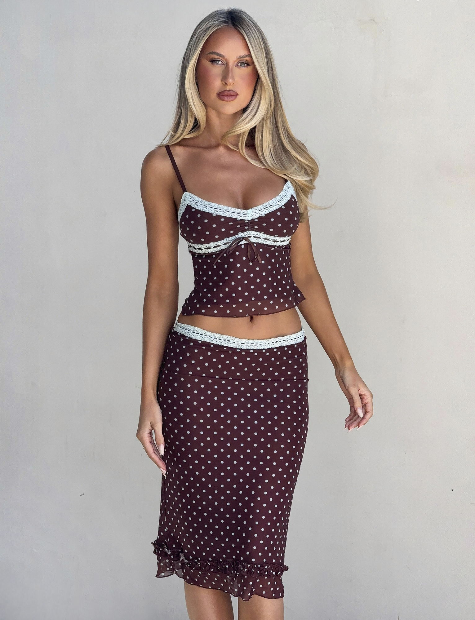 AMARA MIDI SKIRT - POLKA DOT - Image 4