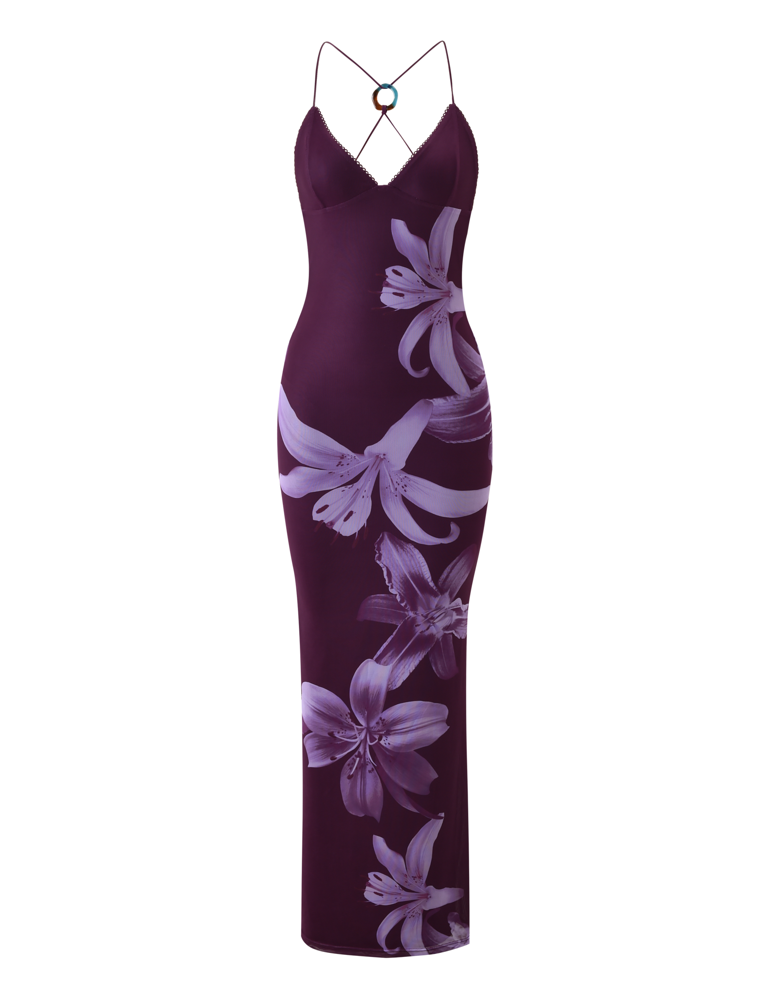 ORIELLE MAXI DRESS - PLUM ORCHID - Image 6
