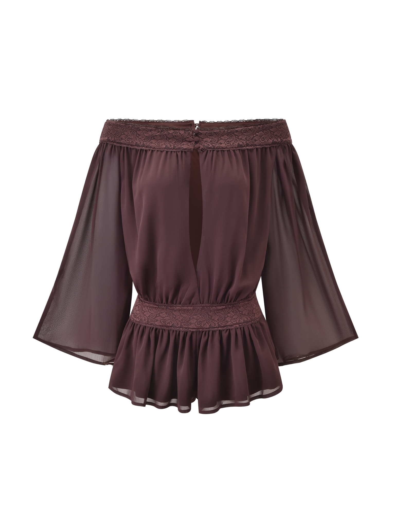 TESSIE PLAYSUIT - BROWN - Image 7