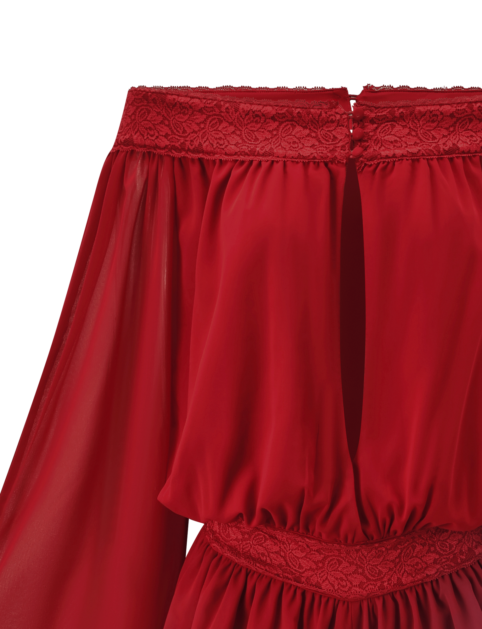 TESSIE PLAYSUIT - RED - Image 8