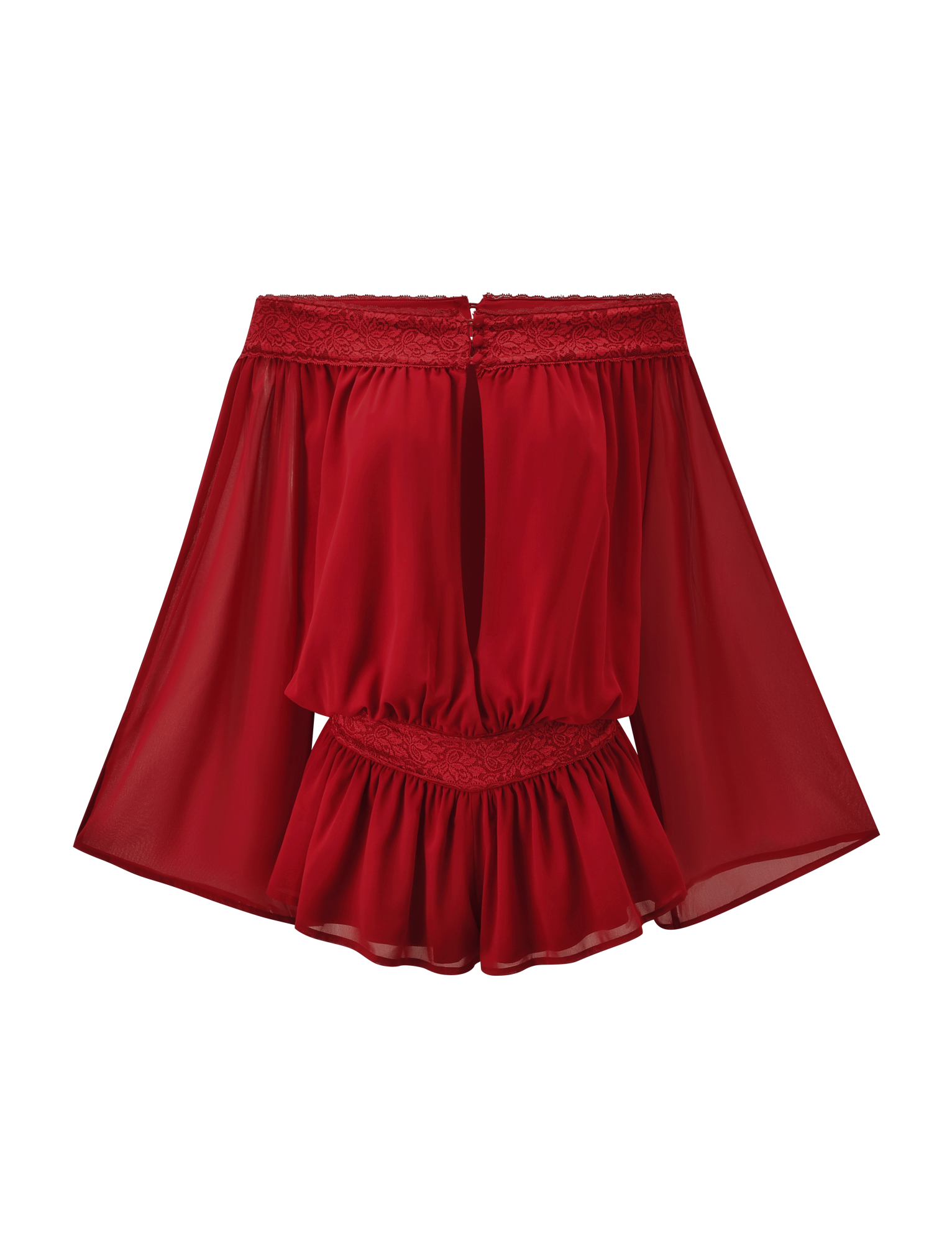 TESSIE PLAYSUIT - RED - Image 6