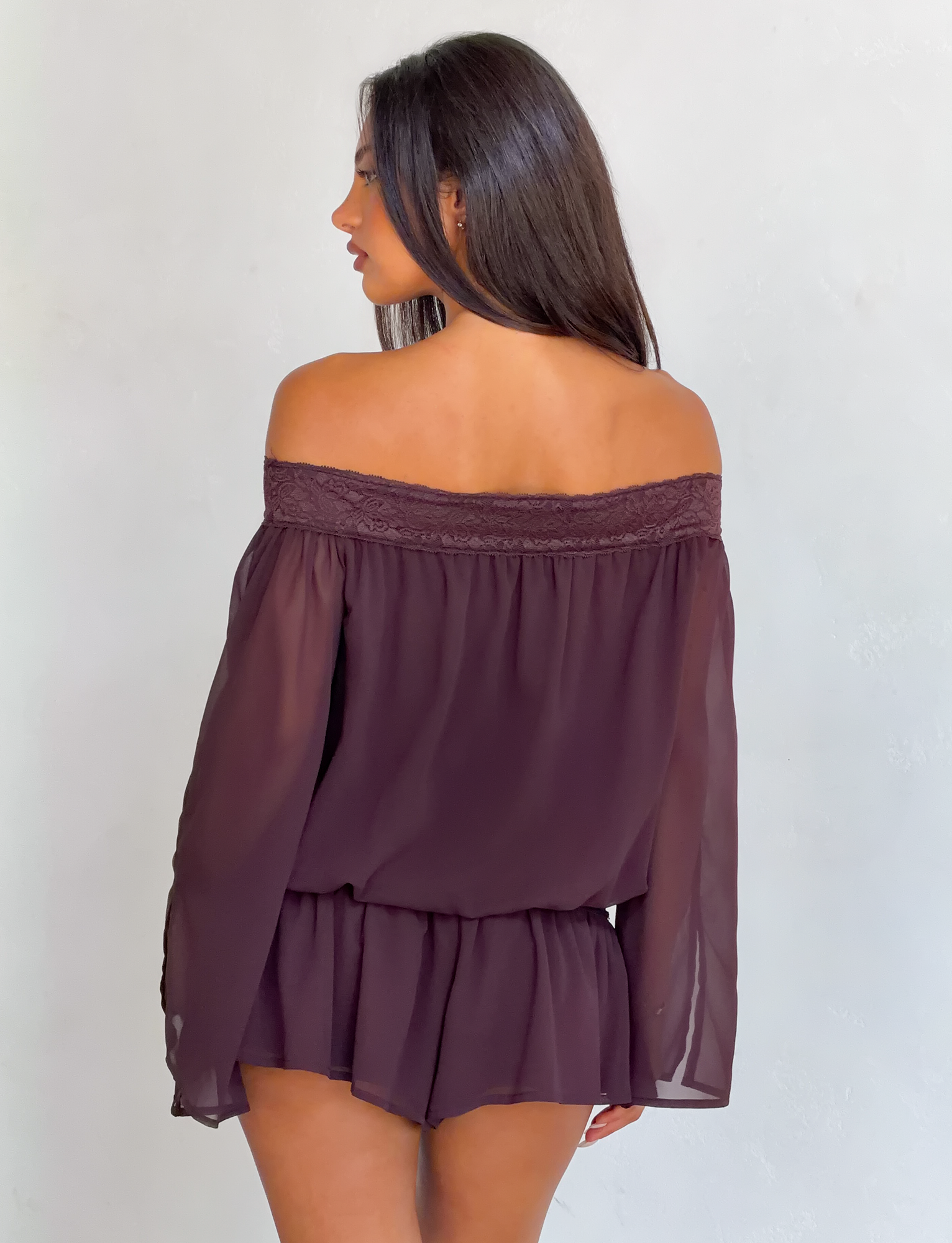 TESSIE PLAYSUIT - BROWN - Image 6