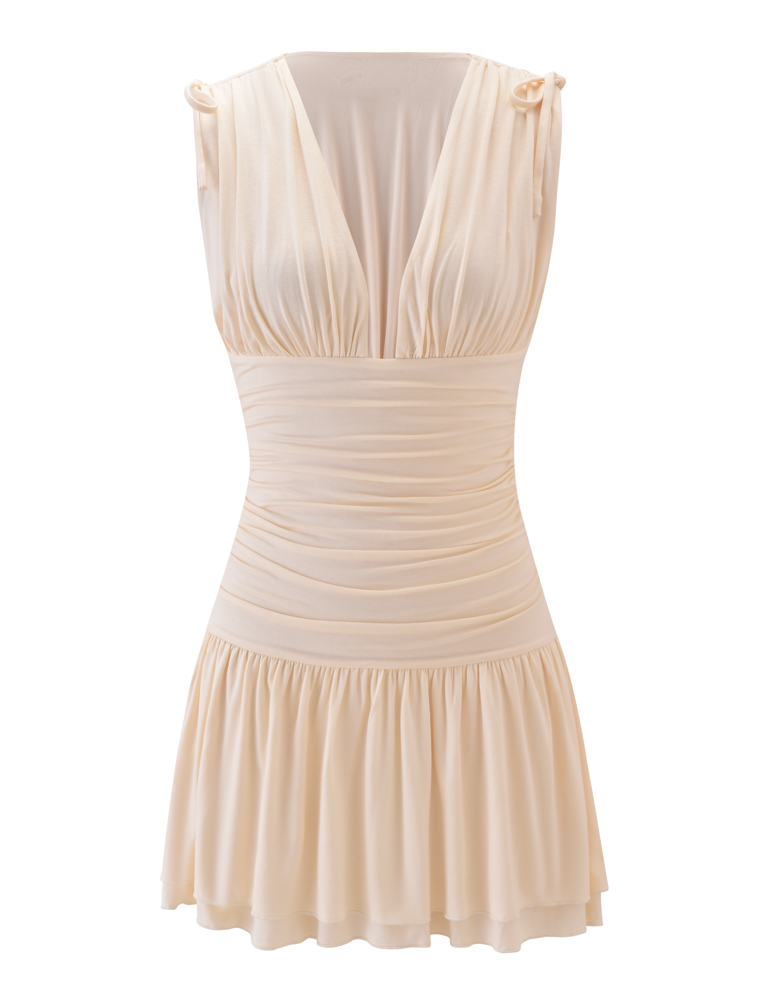 HALONA MINI DRESS - CREAM - Image 7