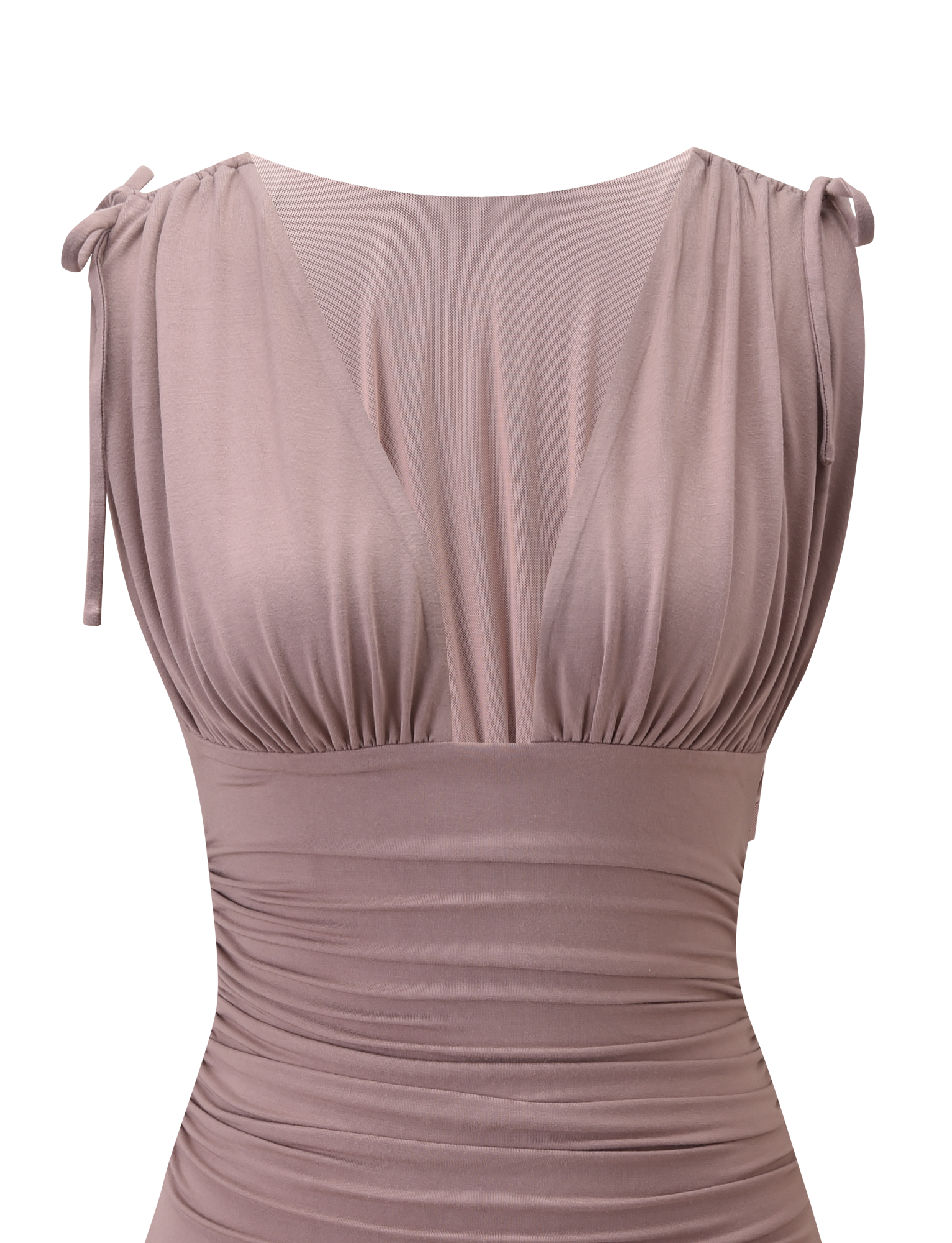HALONA MINI DRESS - MOCHA - Image 9