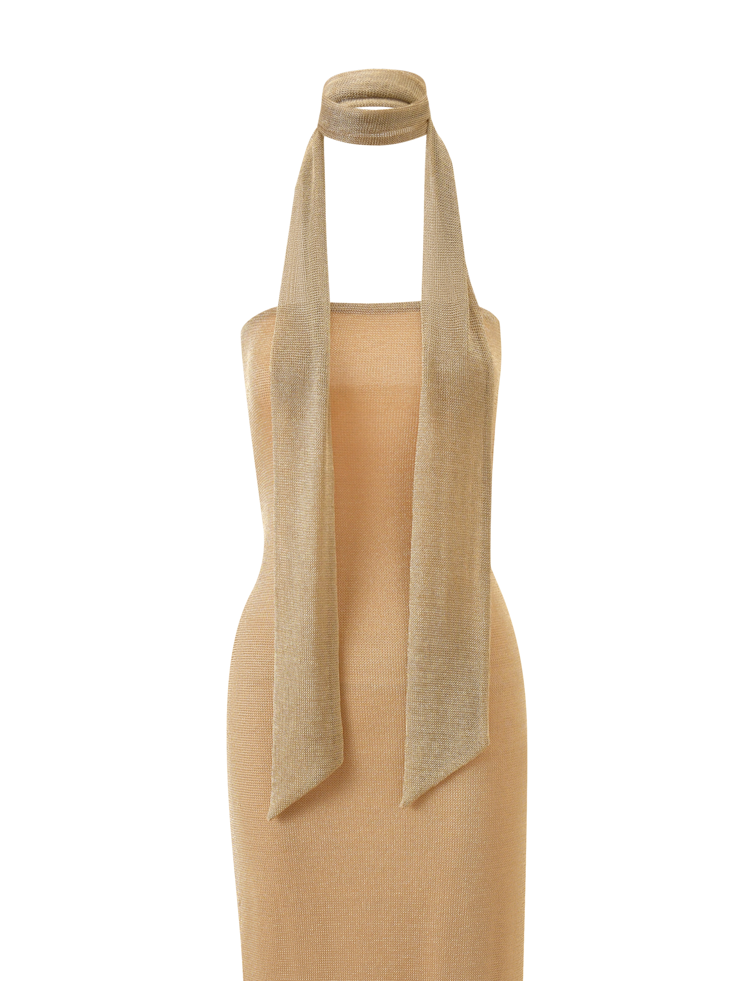 DANIELA SCARF DRESS 2.0 - GOLD - Image 9