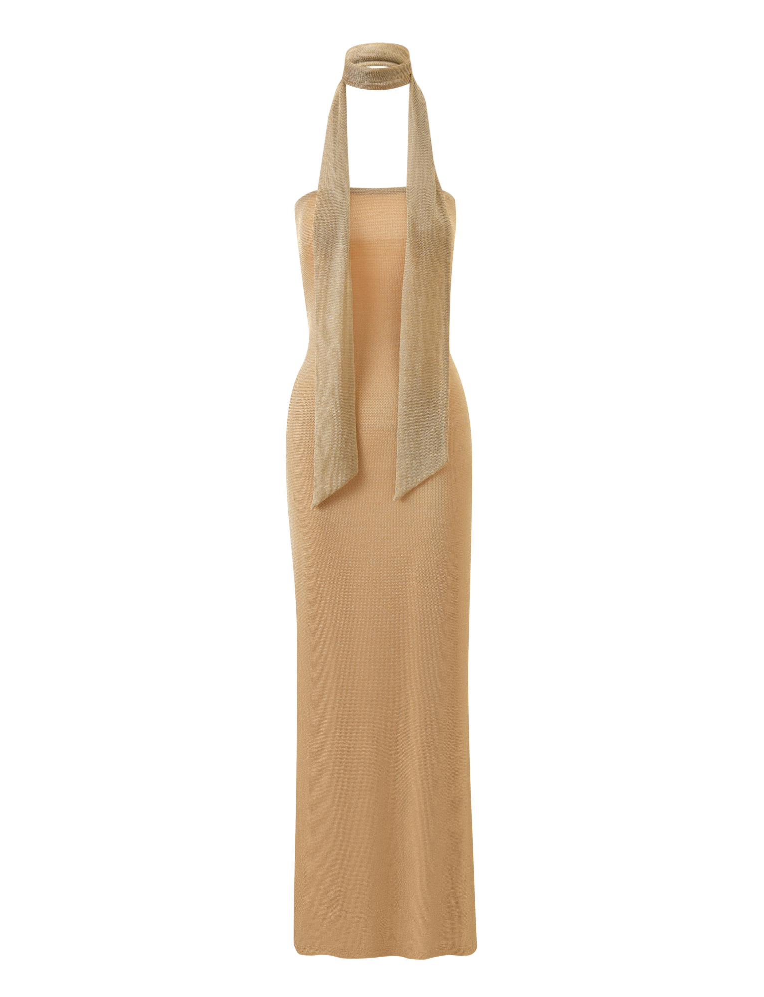 DANIELA SCARF DRESS 2.0 - GOLD - Image 7
