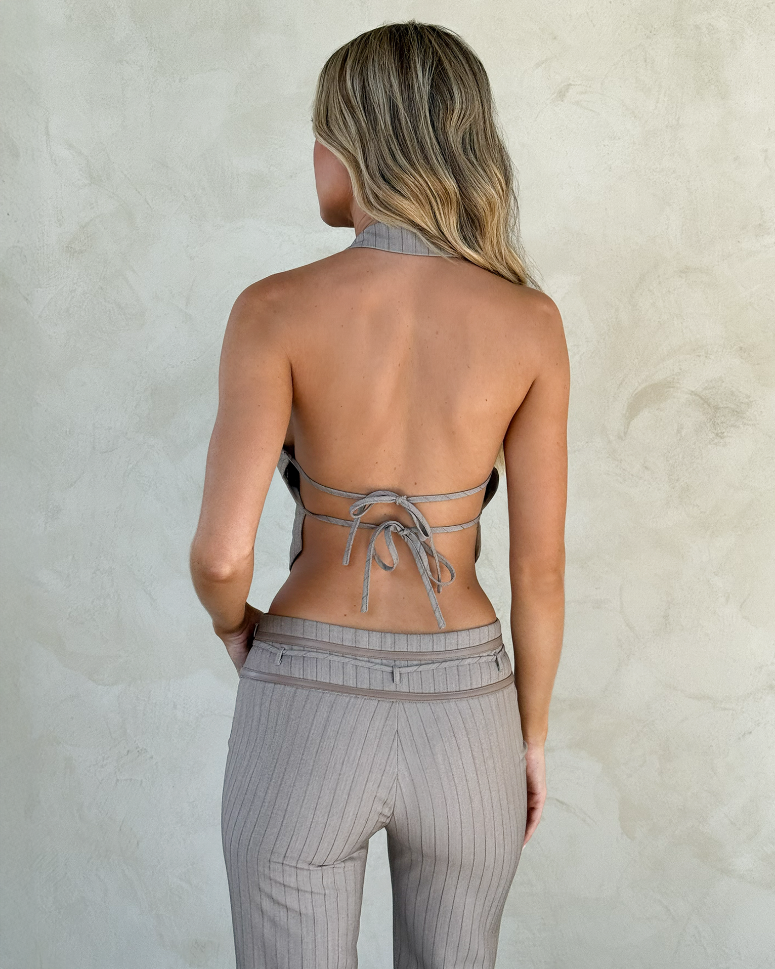 FEDRA PANT - TAN PINSTRIPE - Image 6