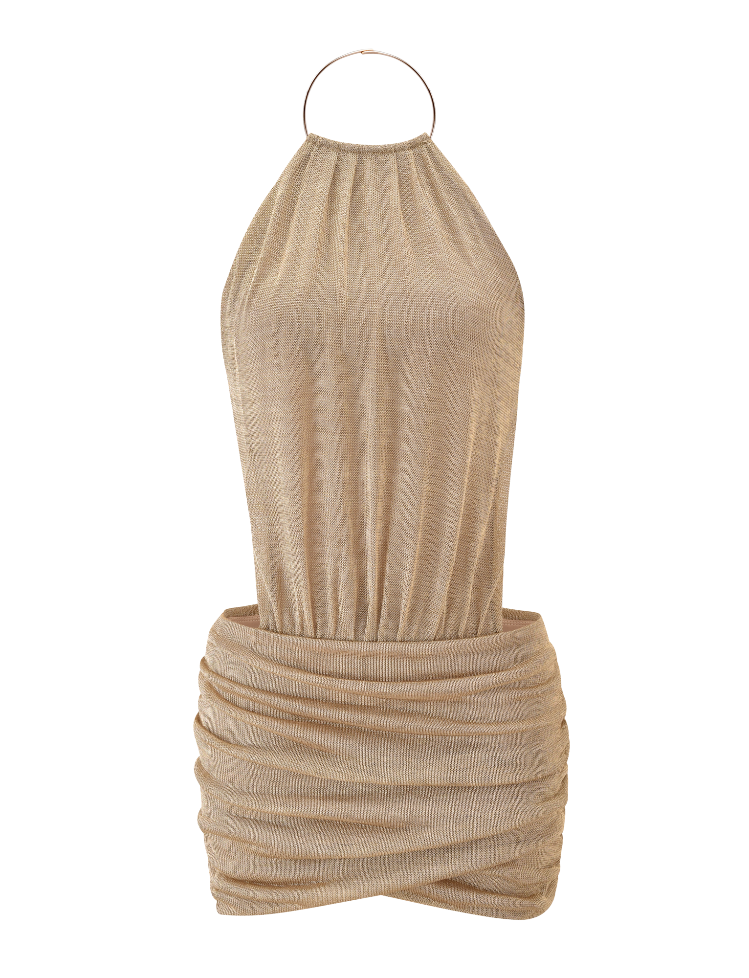 EVANNA MINI DRESS - GOLD - Image 8