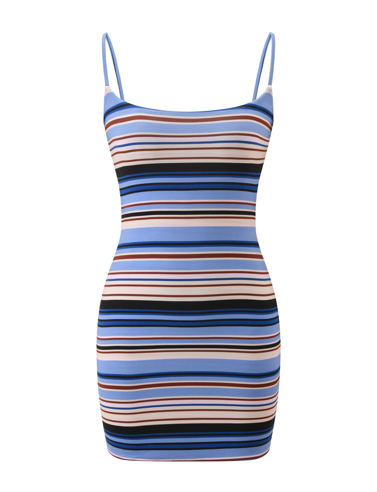 MINERVA MINI DRESS - BLUE STRIPE - Image 5
