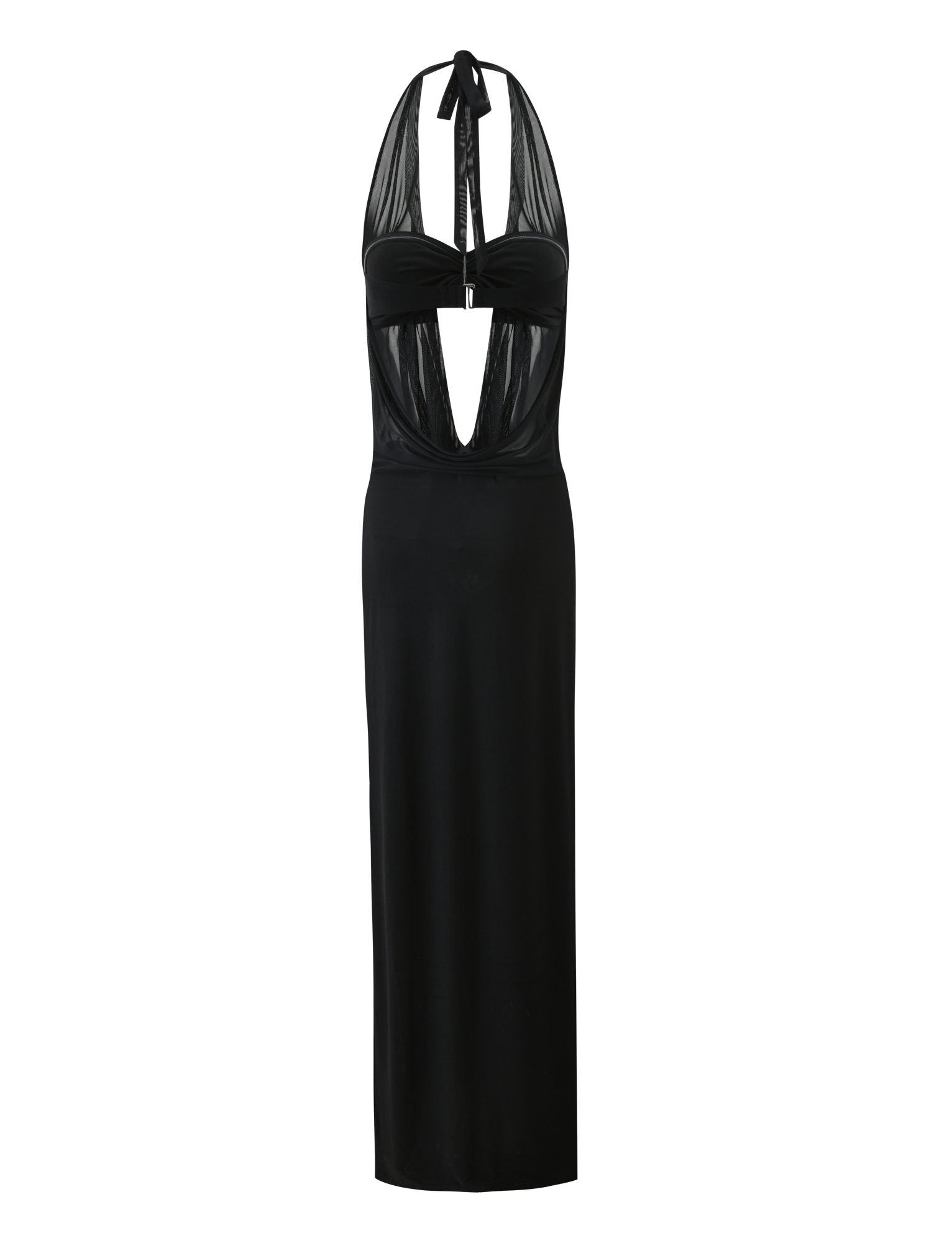 MAKENA TWO-PIECE MAXI DRESS - BLACK - Image 8