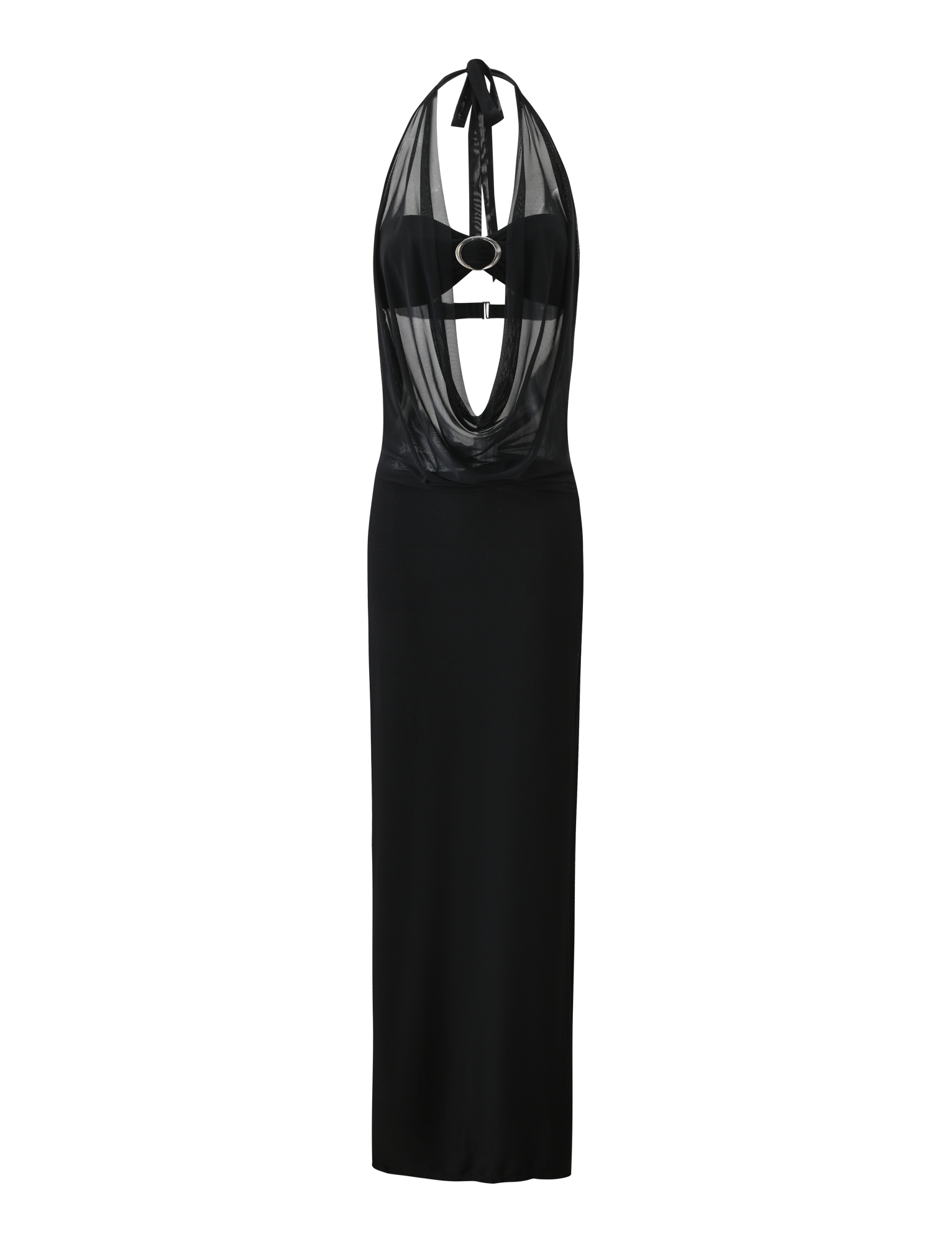 MAKENA TWO-PIECE MAXI DRESS - BLACK - Image 7